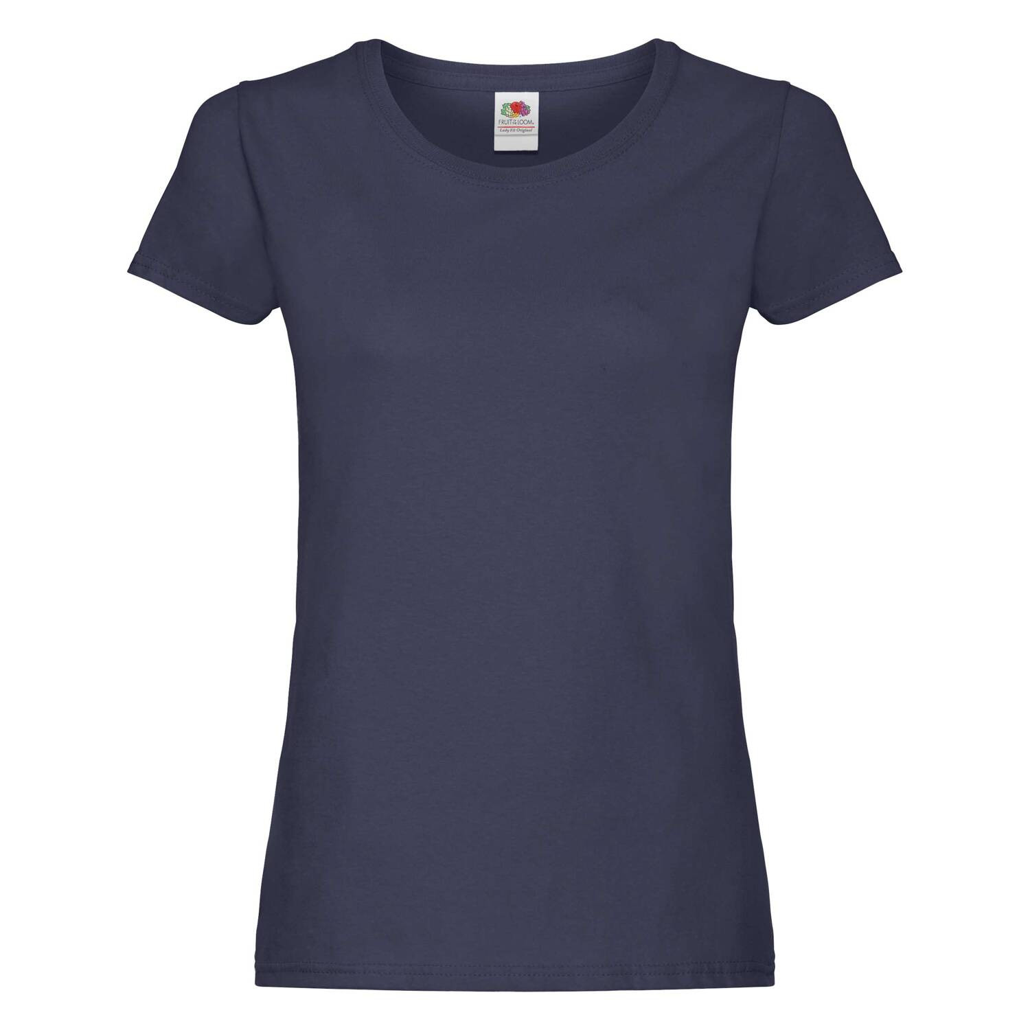 Navy Women's T-shirt Lady fit Original Fruit of the Loom