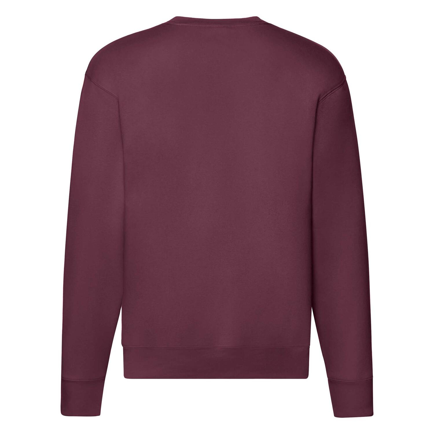 Burgundy Men&#039;s Sweatshirt Set-in Sweat Fruit of the Loom