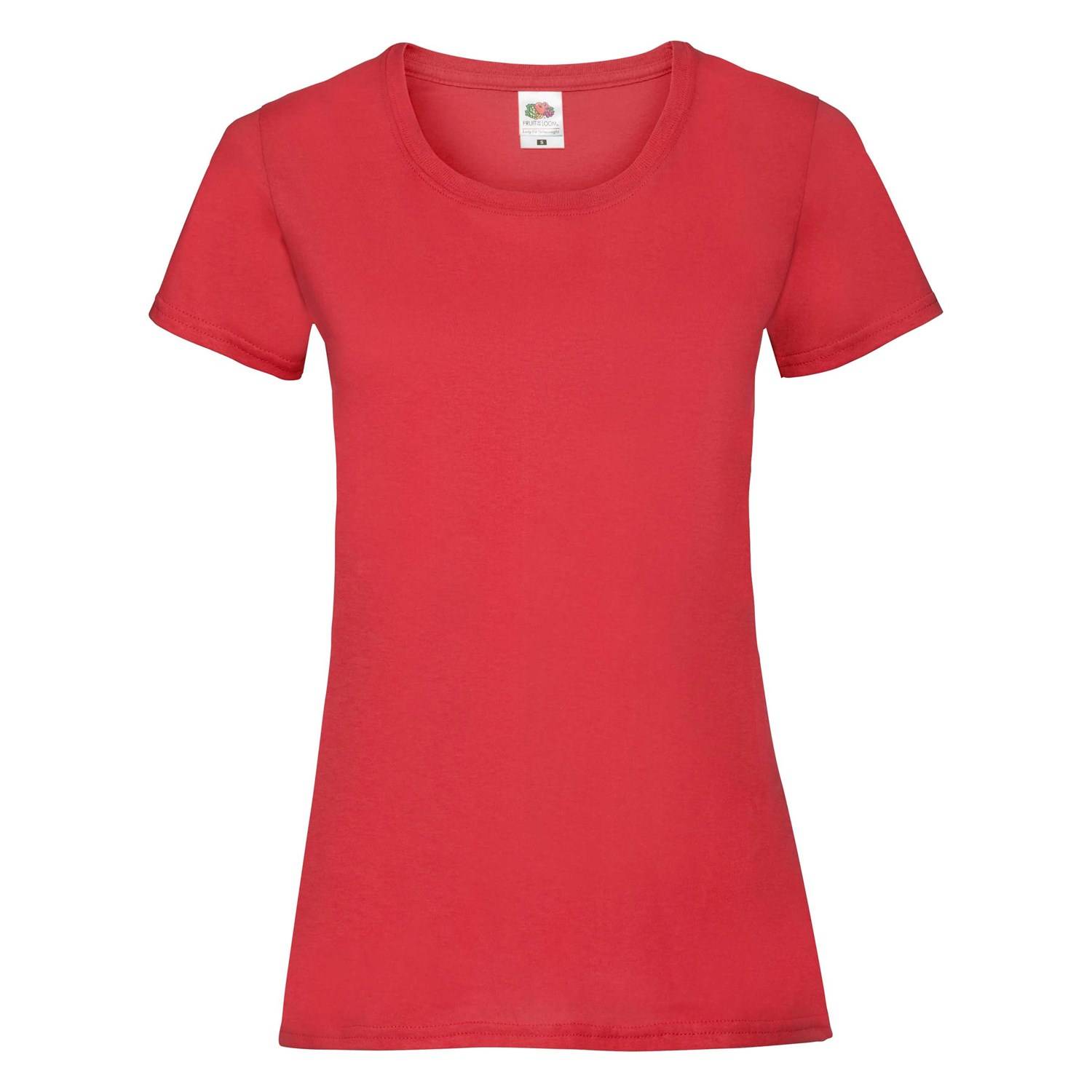 Levně Valueweight Fruit of the Loom Red T-shirt