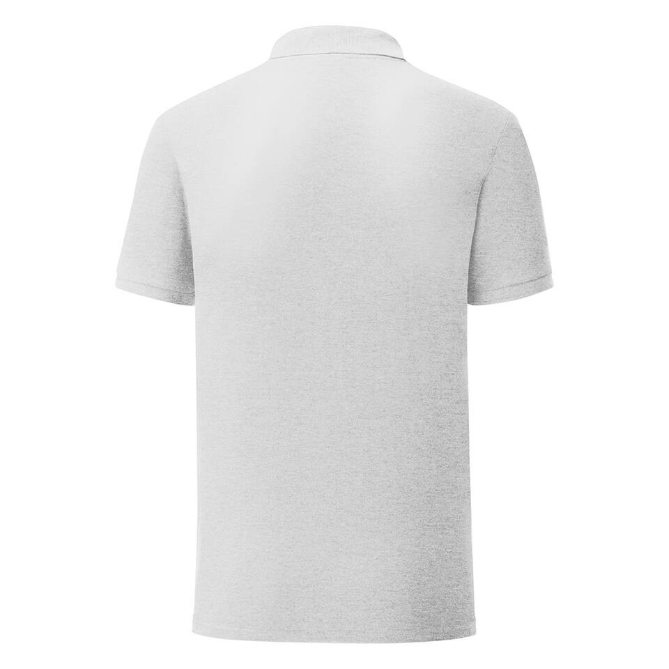 Light Grey Men's Polo Shirt Tailored Fit Friut of the Loom