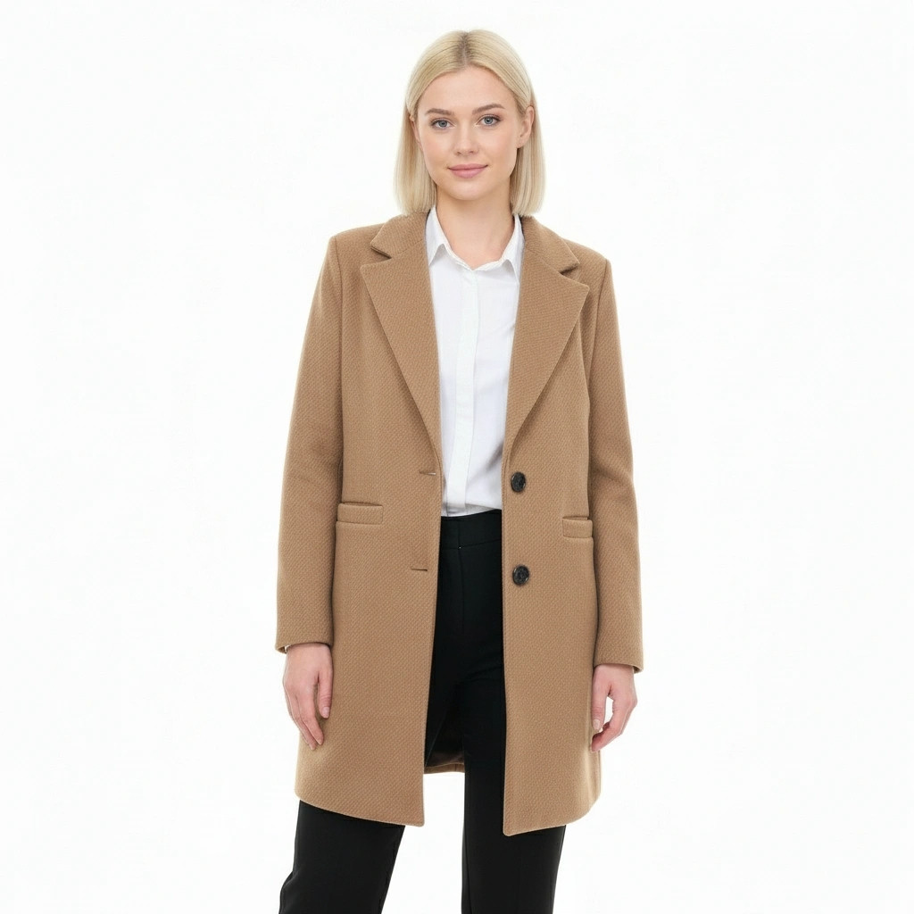 Camel Classic Striped Yups Coat