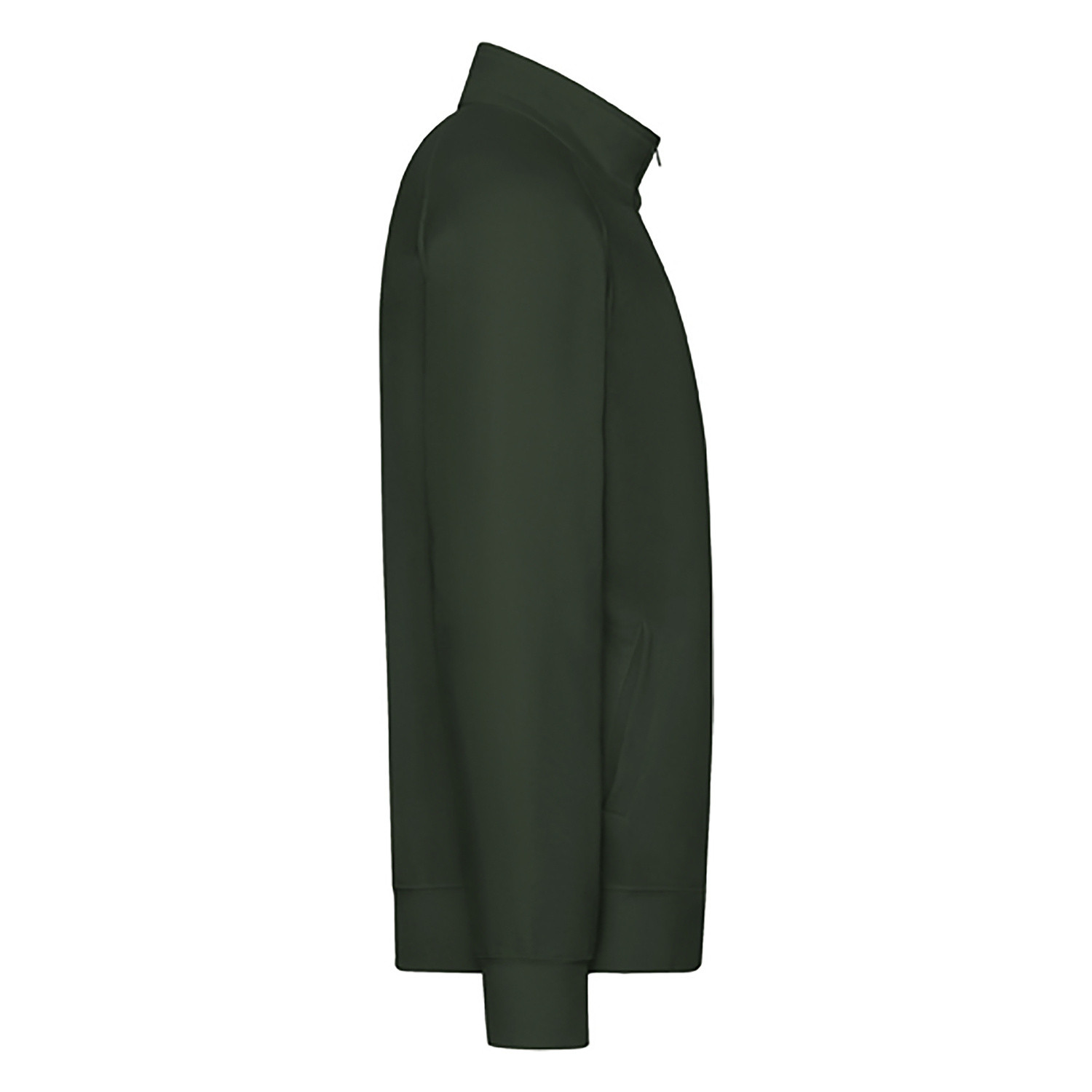 Green Men's Sweatshirt Lightweight Sweat Jacket Fruit of the Loom
