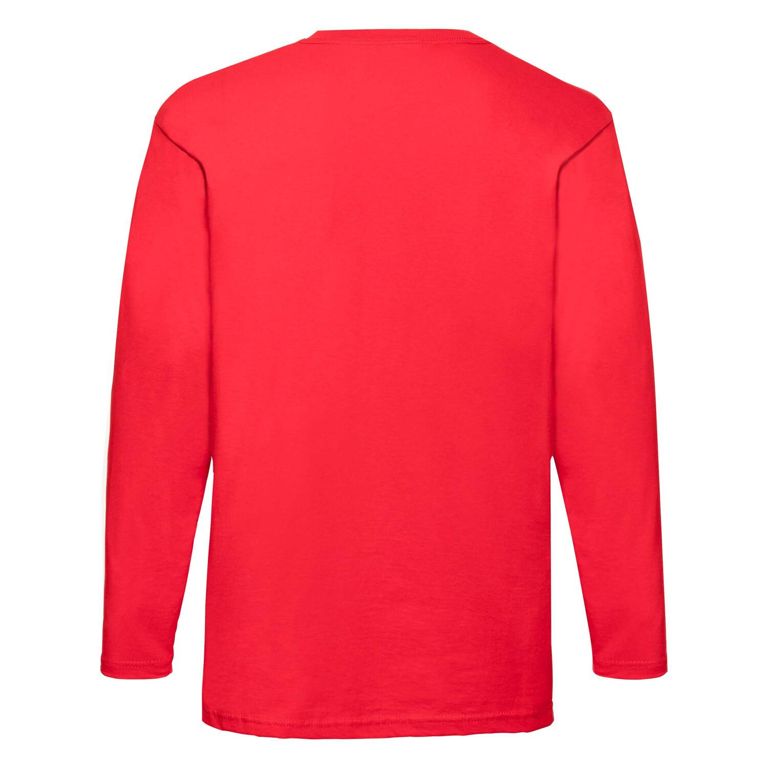 Valueweight Men's Red Long Sleeve T-shirt Fruit of the Loom