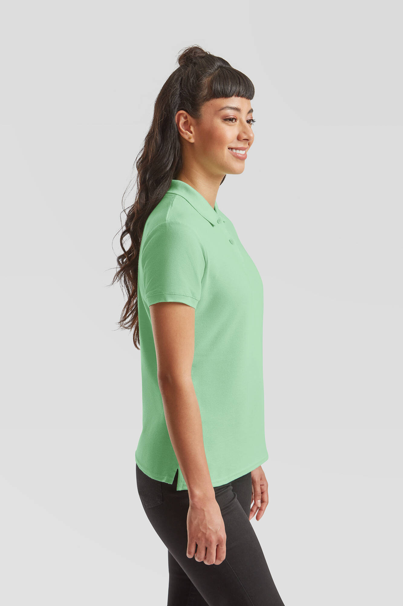 Mint Women's Polo Fruit of the Loom