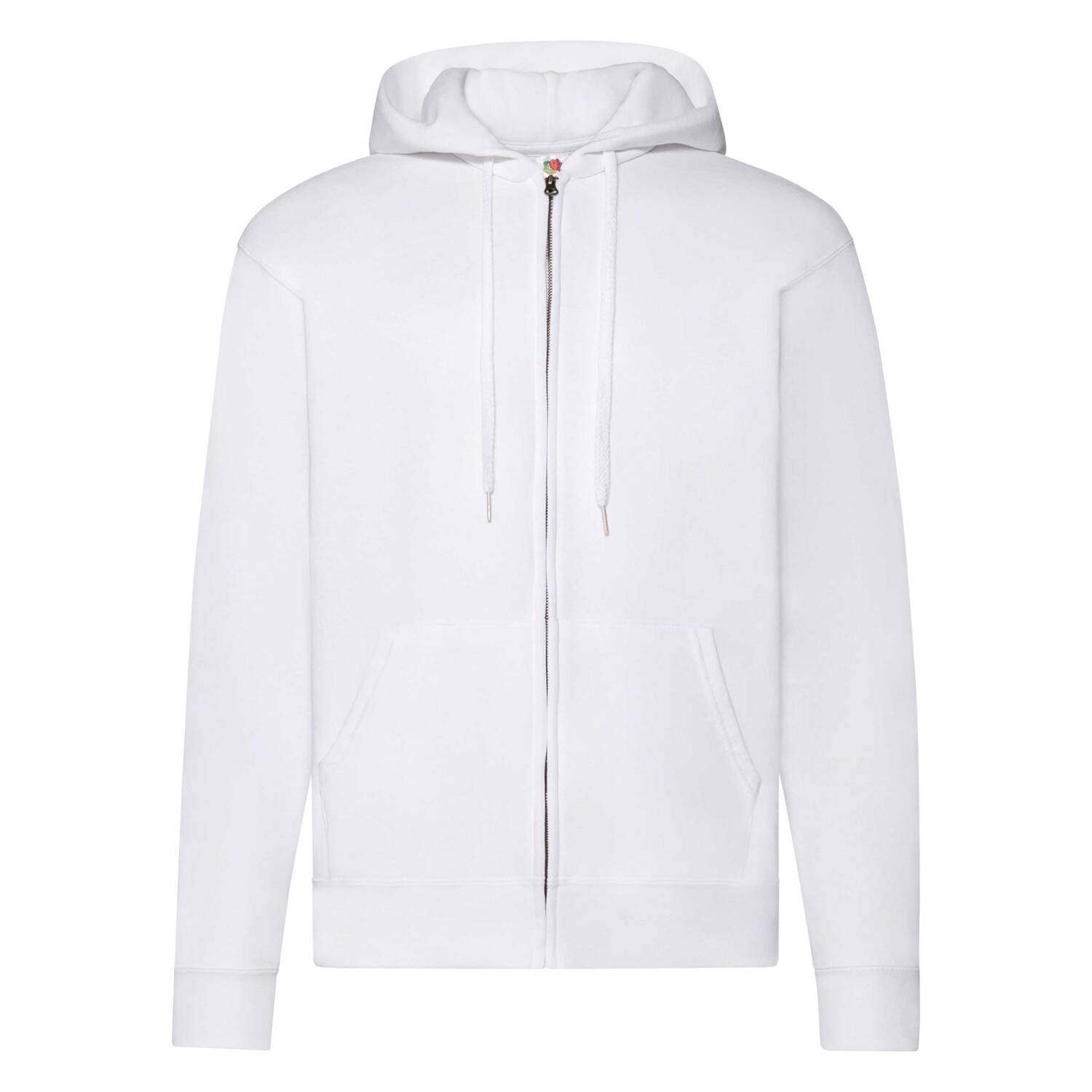 Grey Zippered Hoodie Classic Fruit of the Loom