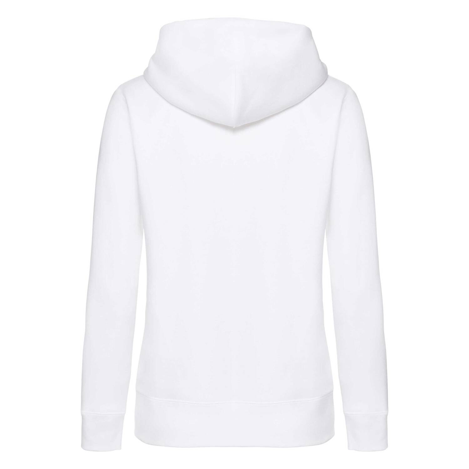 White hoodie zipped Fruit Of The loom