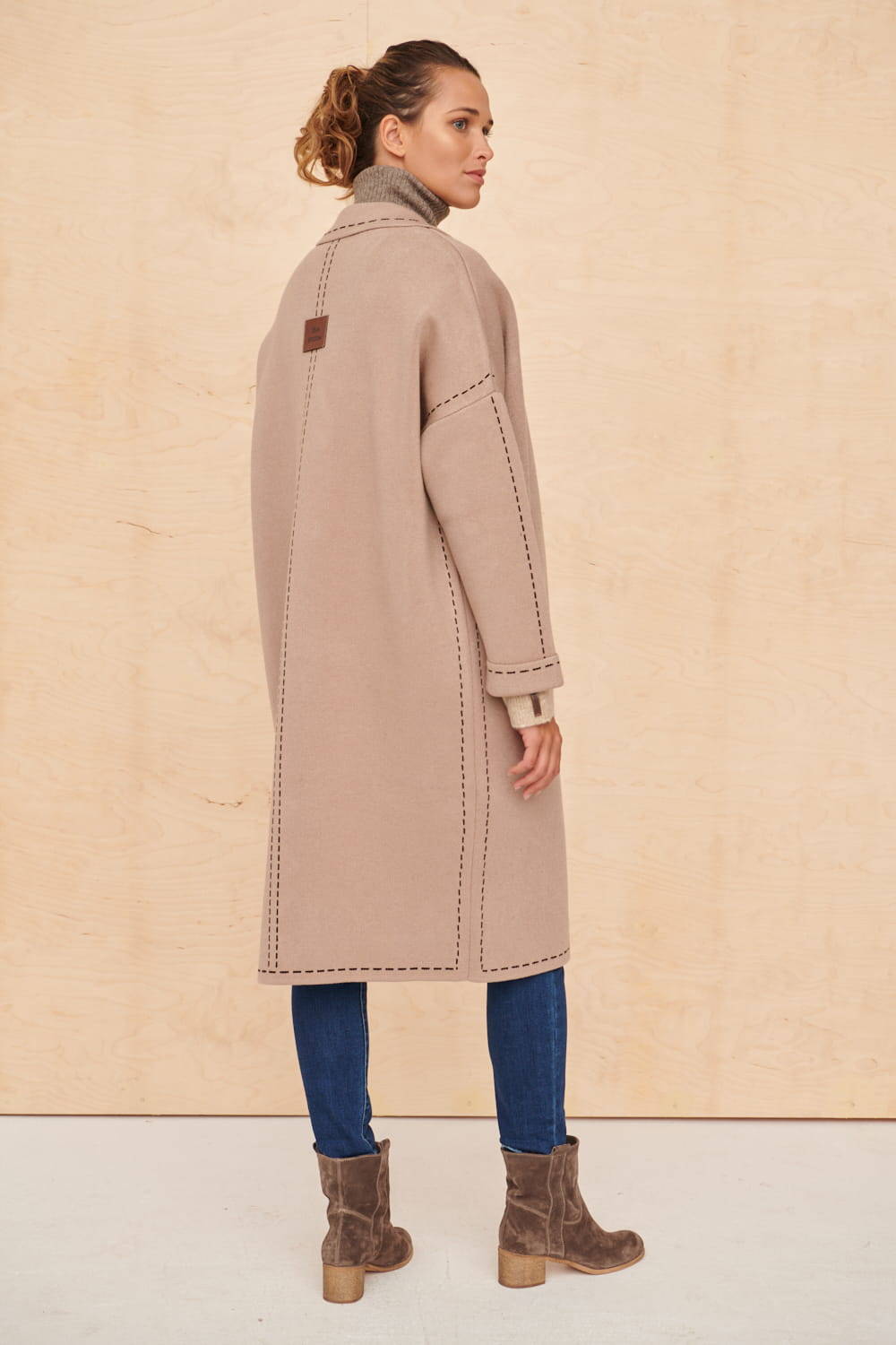 Blue Shadow latte coat cxp0898. S80