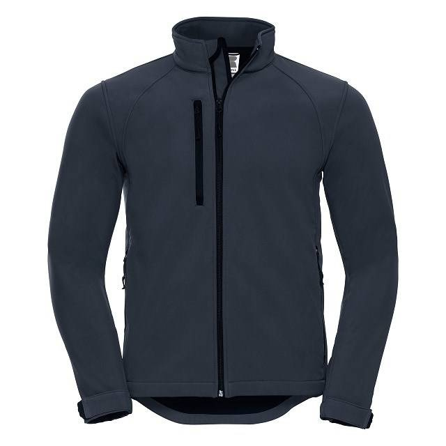 Navy blue men&#039;s jacket Soft Shell Russell