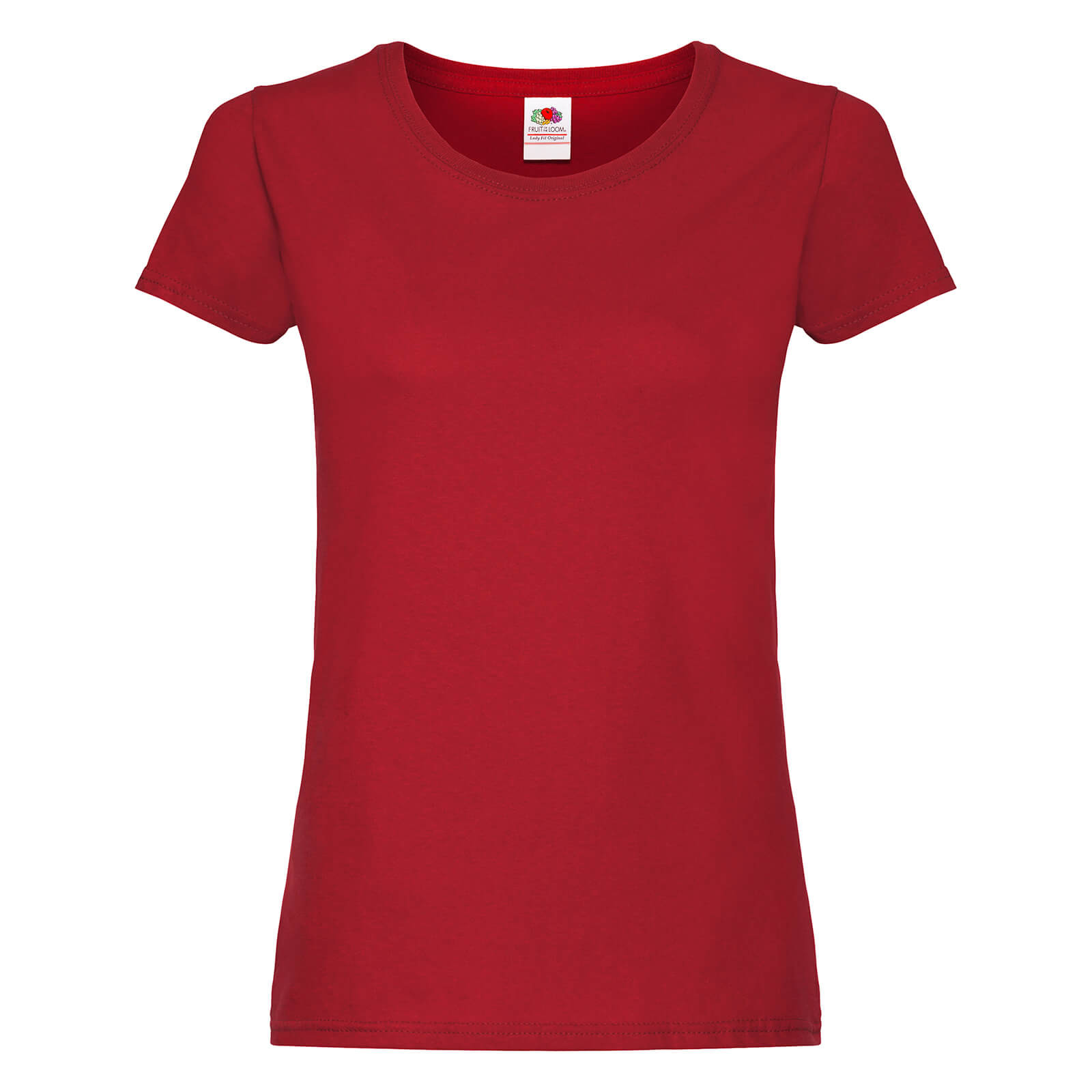 Lady fit Red T-shirt Original Fruit of the Loom