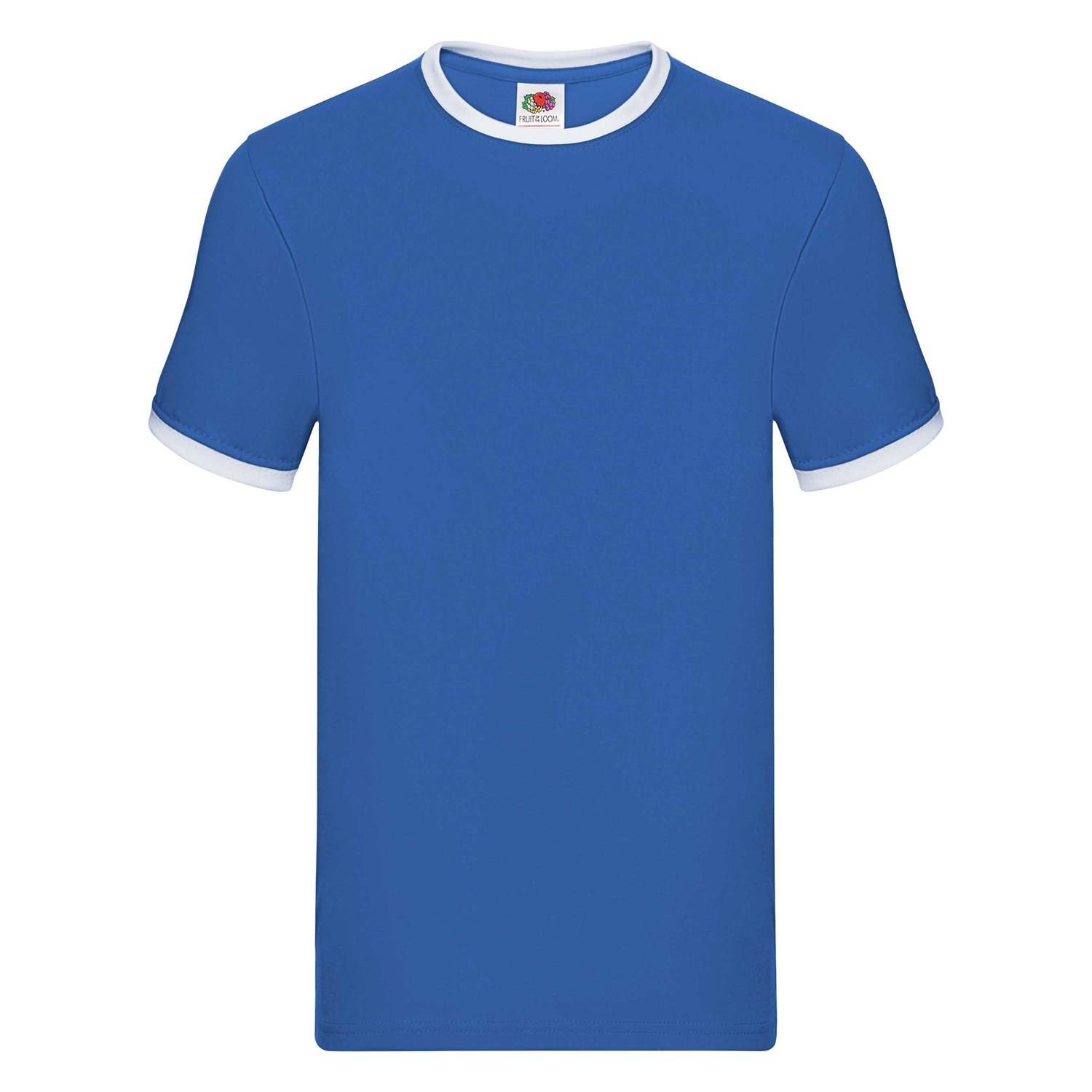 Ringer Fruit of the Loom Blue T-shirt