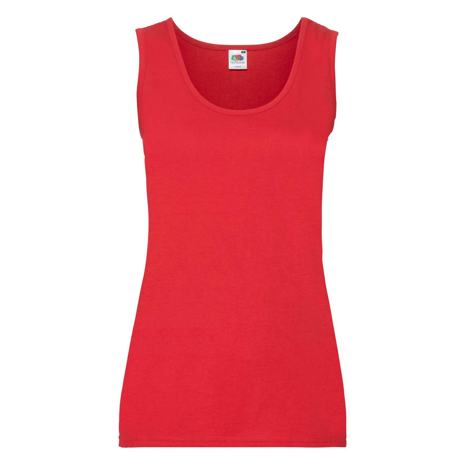 Valueweight Vest Fruit of the Loom Women's Red T-shirt