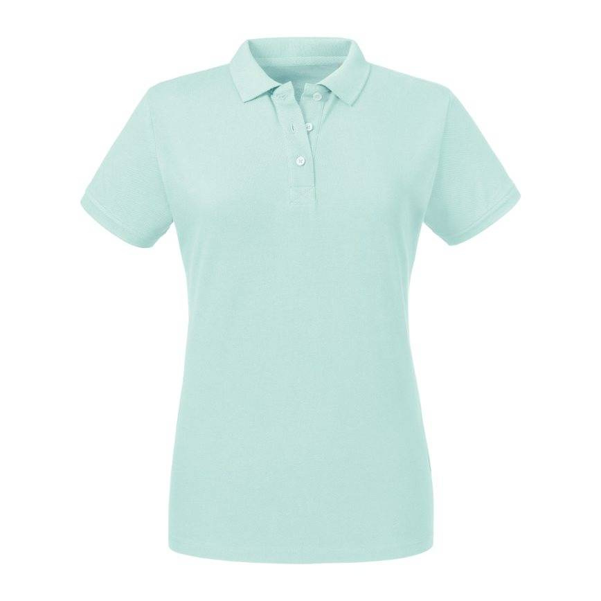 Niebieska koszulka męska polo Pure Organic Russell