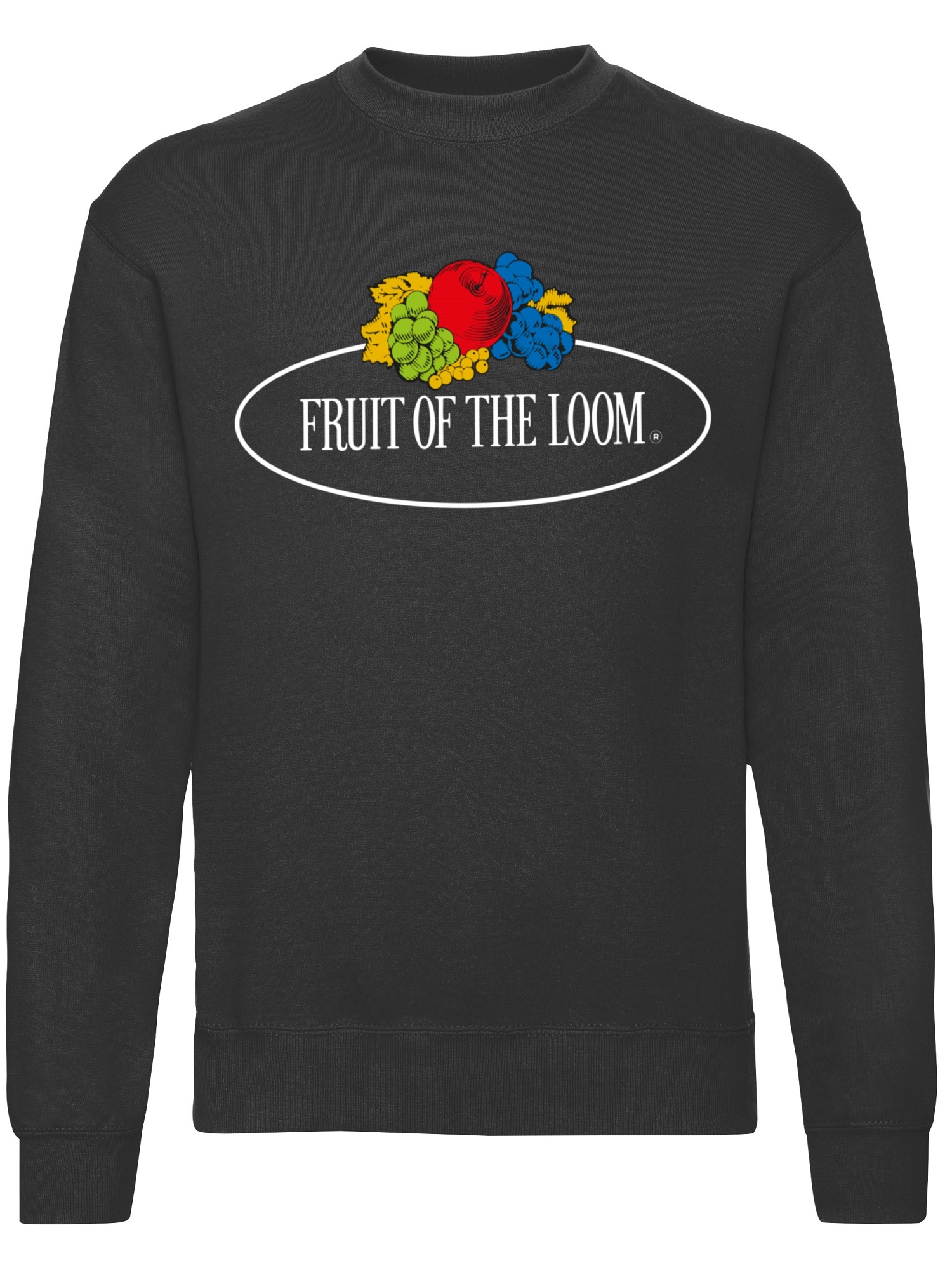 Mens Vintage Set in Sweat Sweatshirt with a large Fruit of the Loom logo