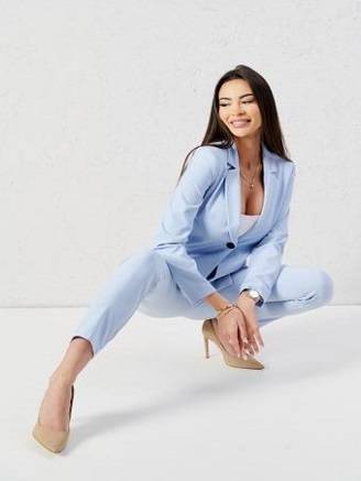 Cyan pants Lalous cxp1101.blue