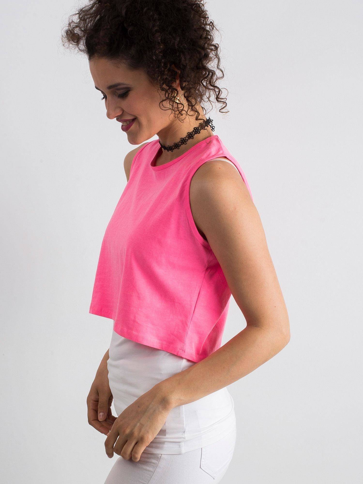White & Pink crop Set 100% Cotton Yups