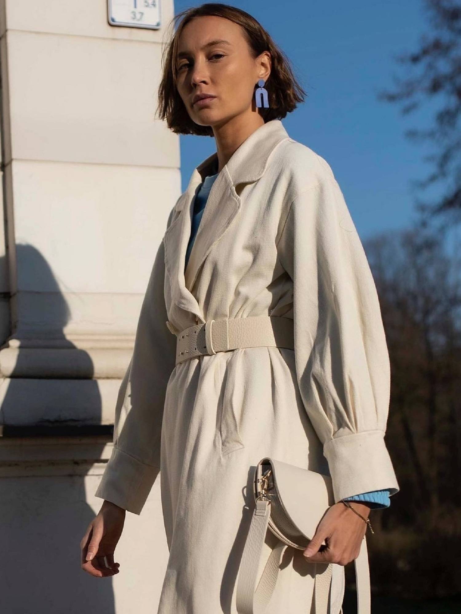 Cream coat LeMonada cxp1099.ecru