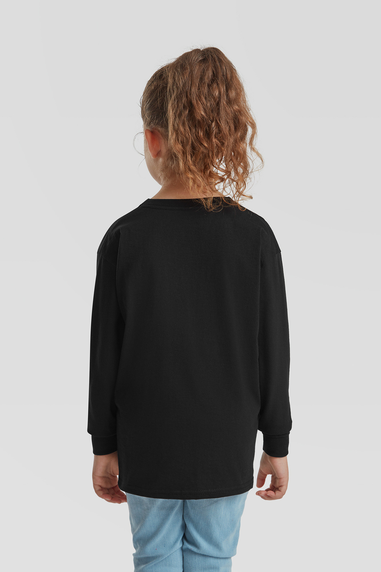 Czarna koszulka dziecięca Valueweight Fruit of the Loom