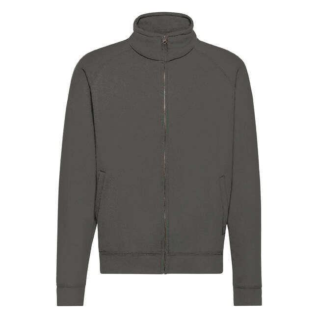Grafitowa bluza męska Sweat Jacket Fruit of the Loom