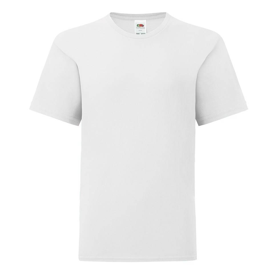 Levně White children's t-shirt in combed cotton Fruit of the Loom