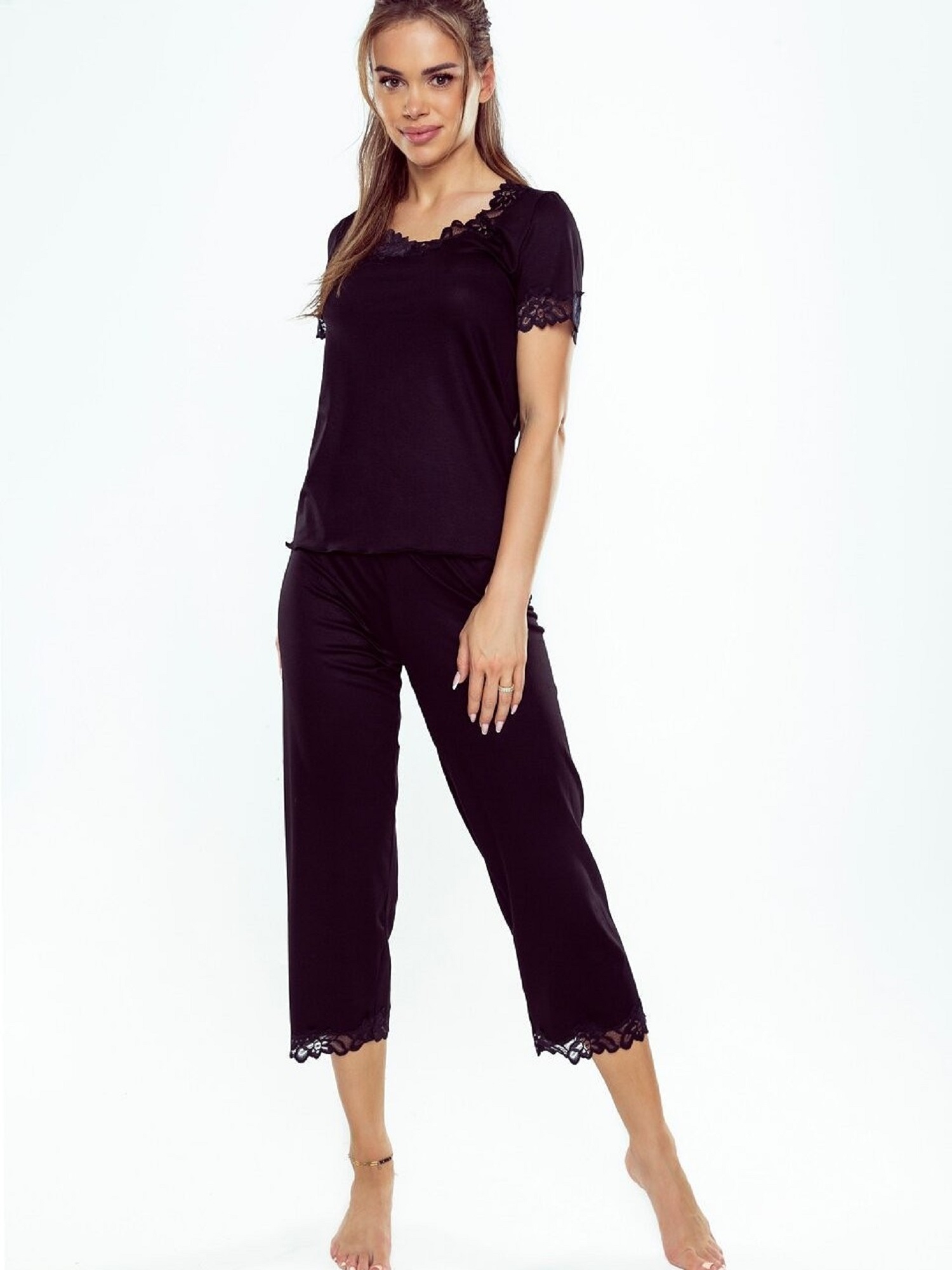 Pyjamas Eldar First Lady Aster Kr/r S-XL Black-black 099