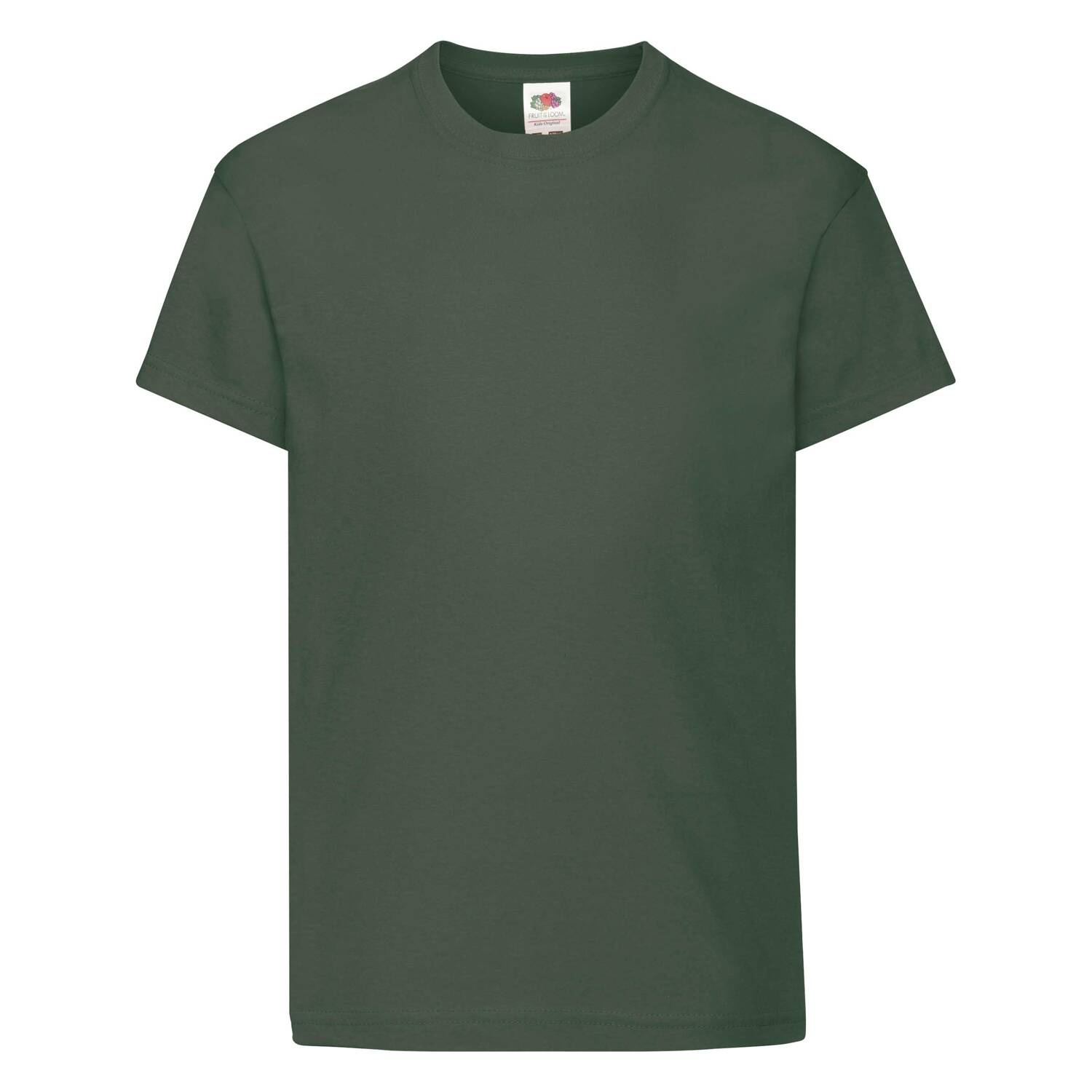 Green T-shirt for Children Original Fruit of the Loom