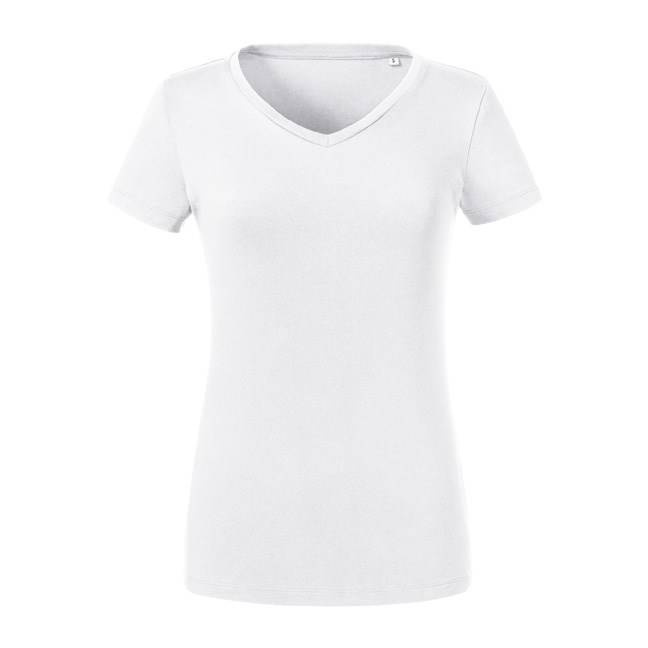 Russell Women's Pure Organic V-Neck T-Shirt