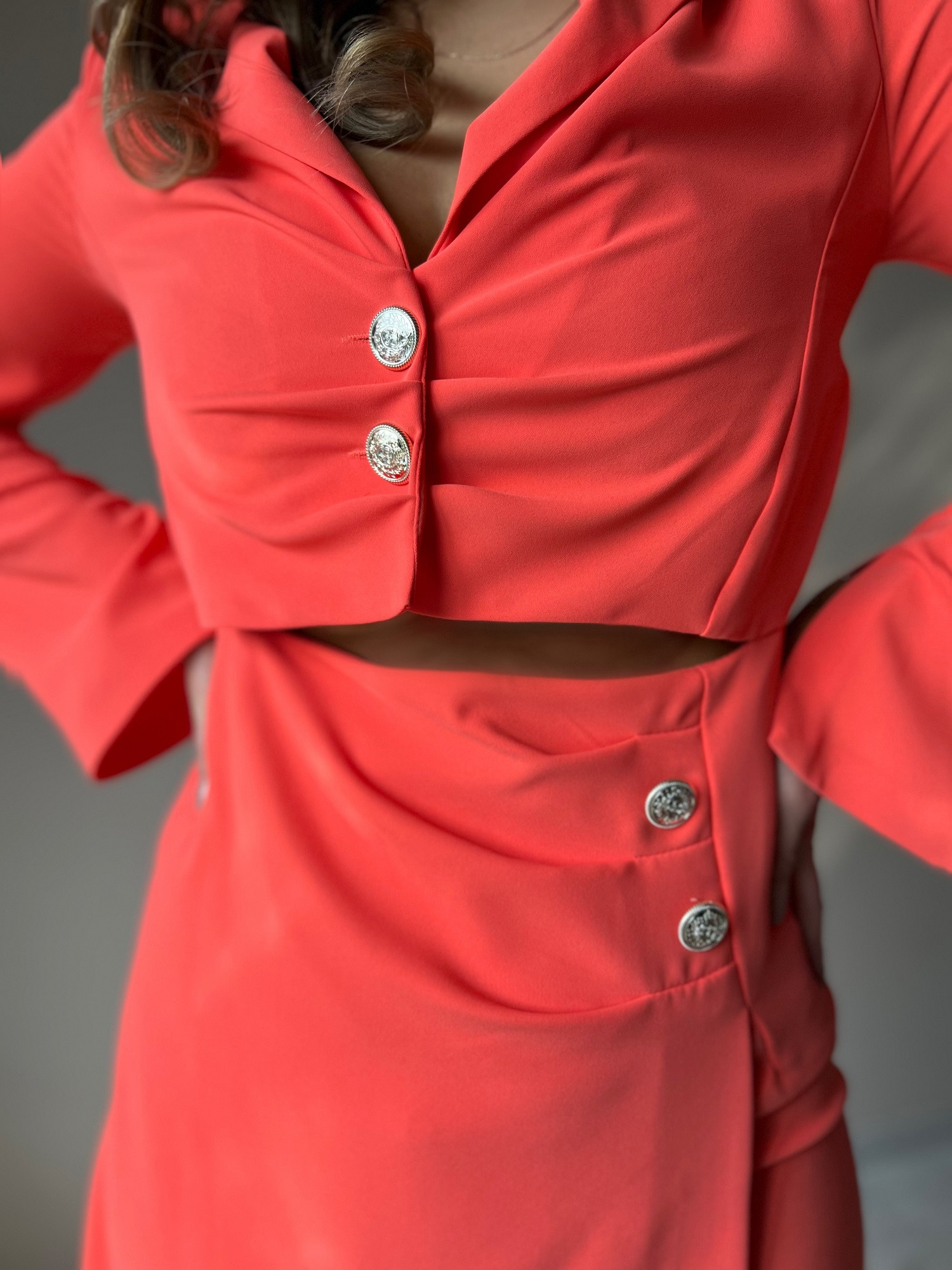 Orange dress By o la la cxp1185.orange