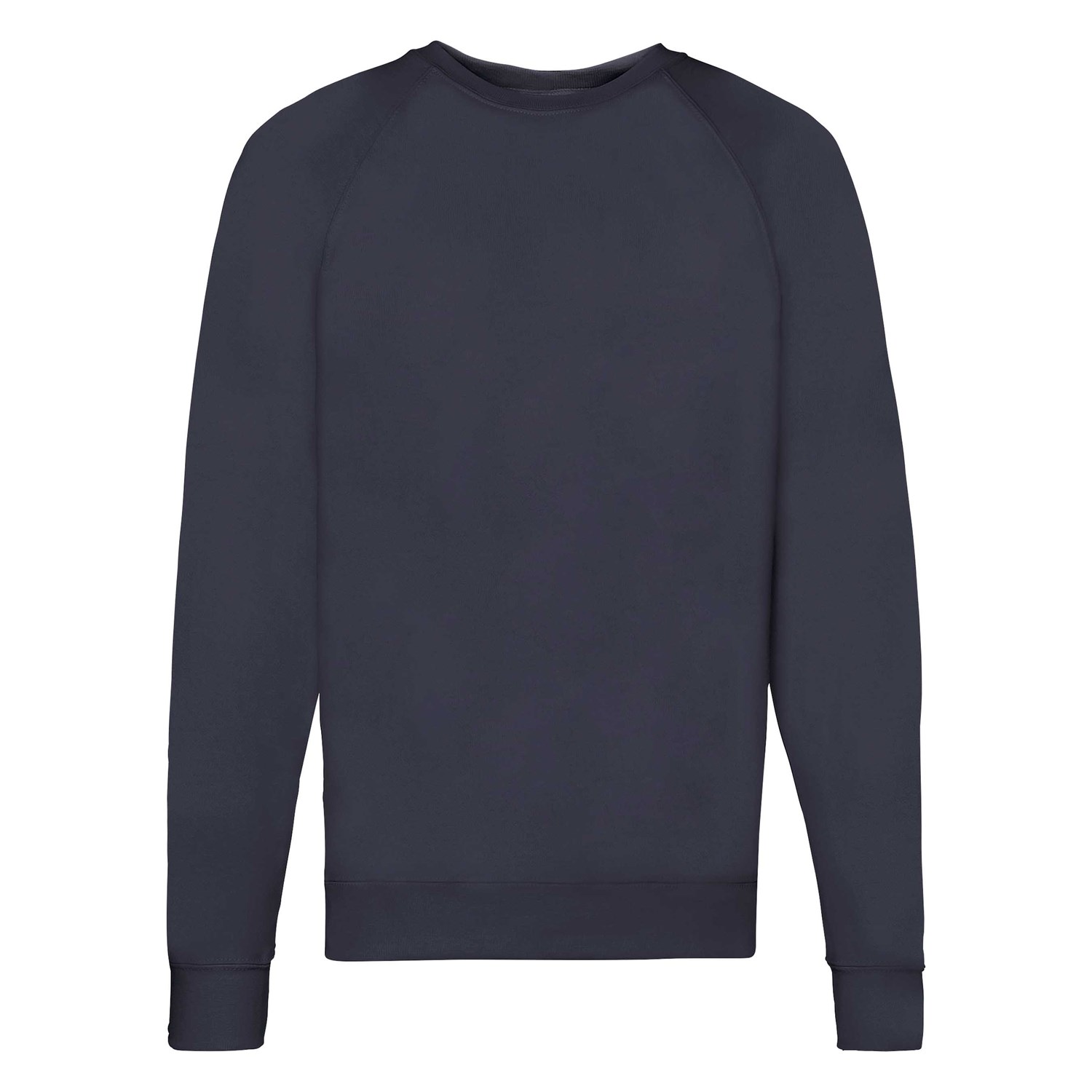 Navy Blue Men's Sweatshirt Lightweight Raglan Sweat Fruit Of The Loom