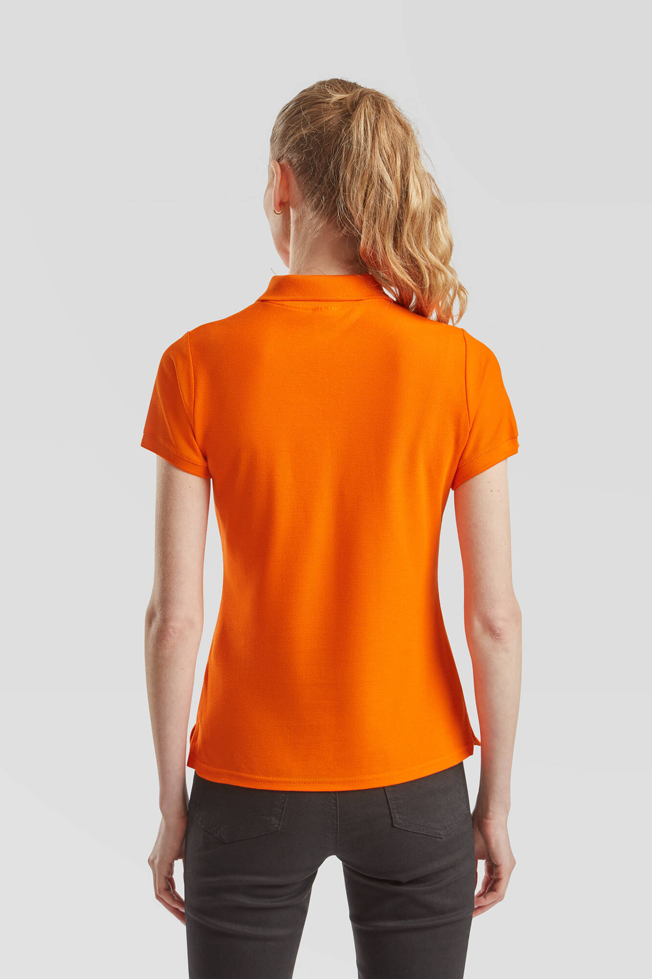 Orange Polo Fruit of the Loom