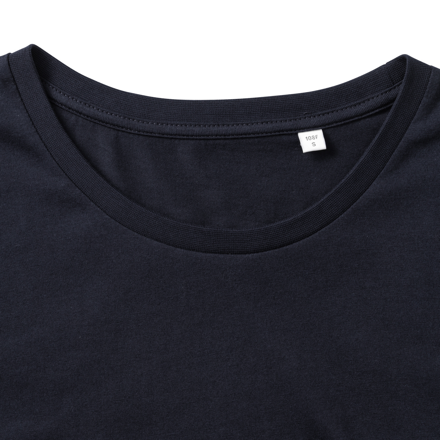 Navy Women's T-shirt Pure Organic Russell