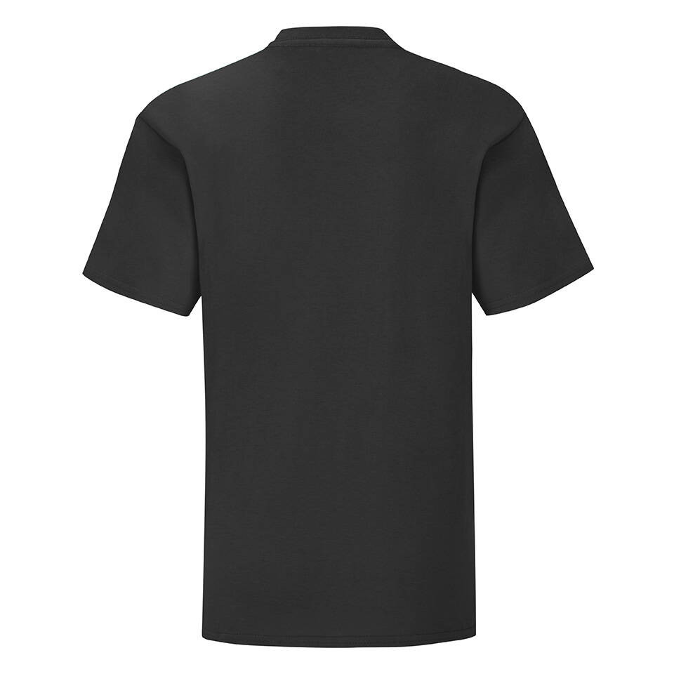Black children's t-shirt in combed cotton Fruit of the Loom