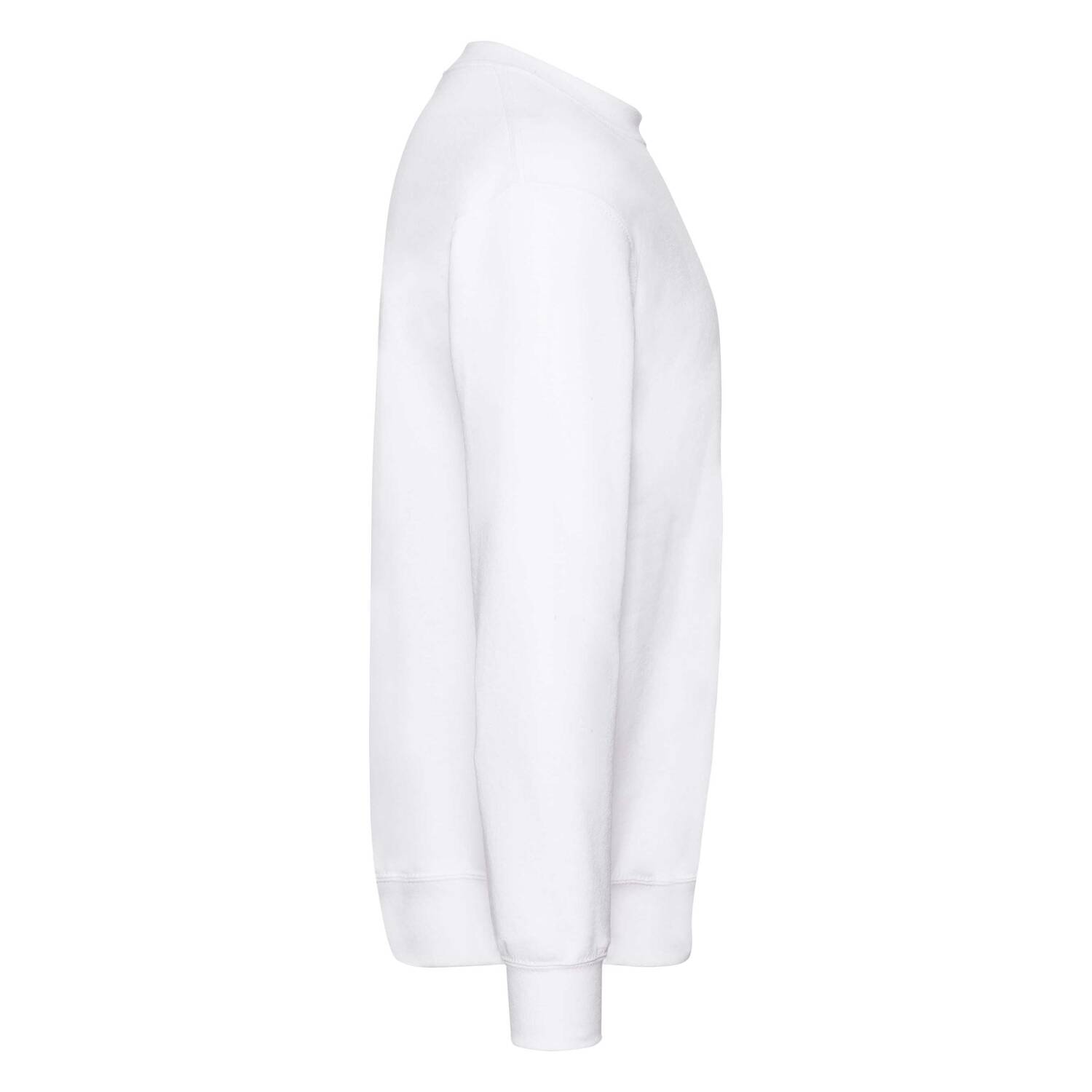 Men&#039;s White Sweatshirt Set-in Sweat Fruit of the Loom