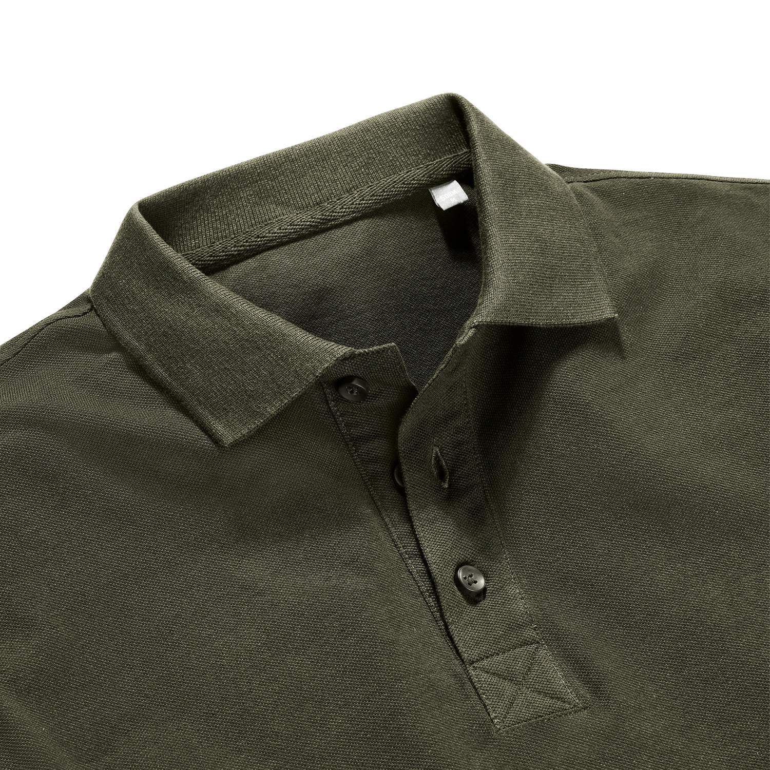 Olive Men's Polo Shirt Pure Organic Russell