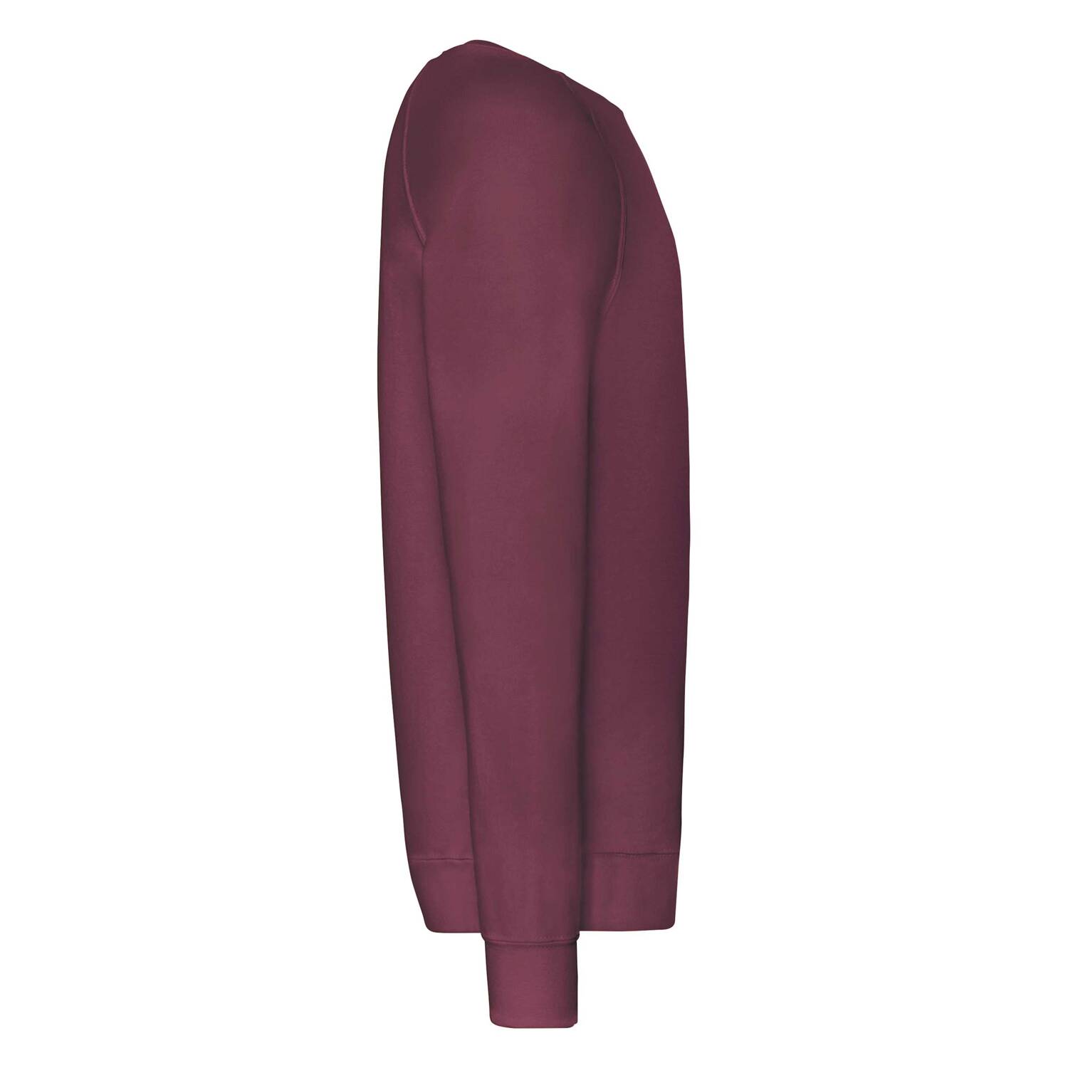 Burgundy men&#039;s sweatshirt Lightweight Raglan Sweat Fruit of the Loom