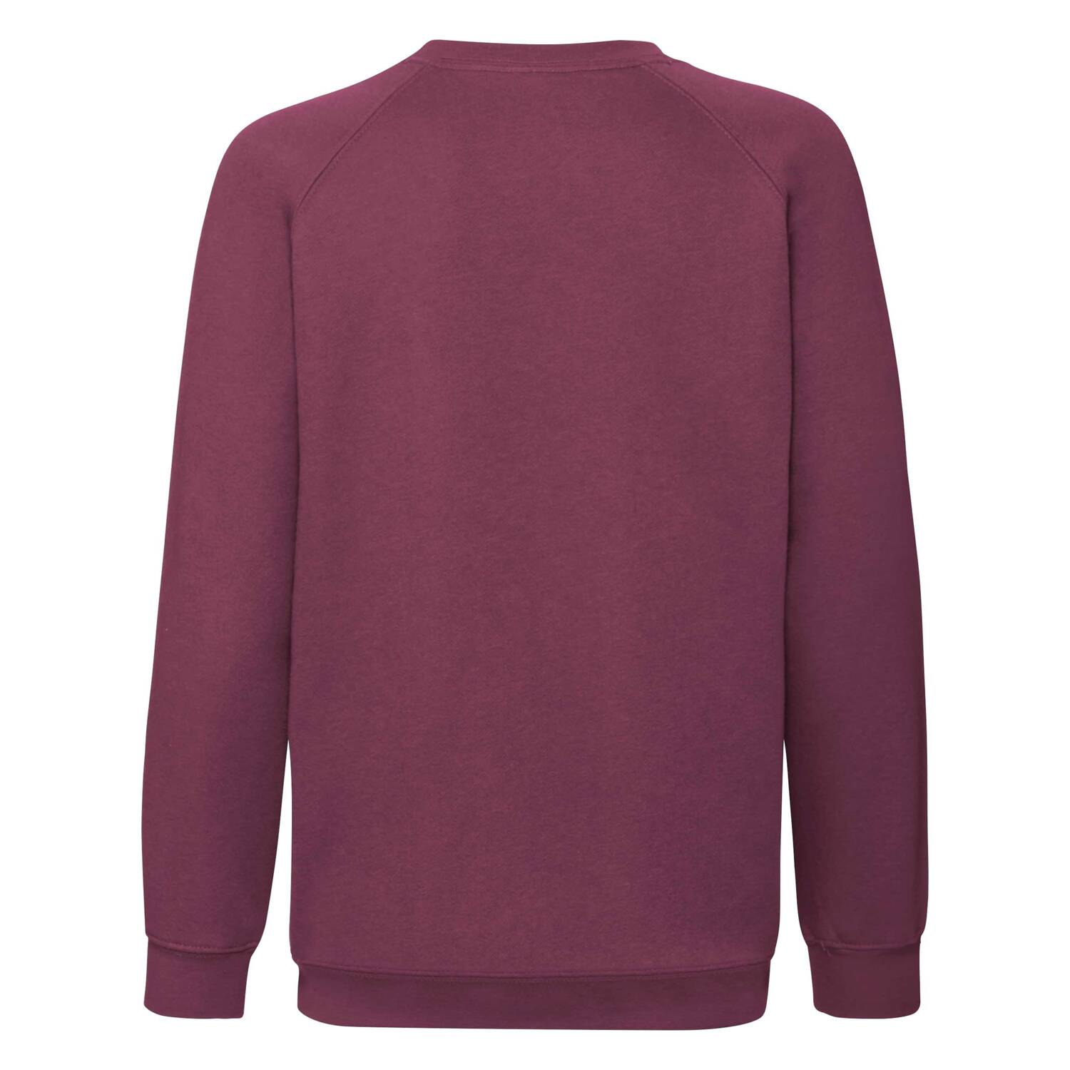 Burgundowa bluza dziecięca Raglan Sweat Fruit of the Loom