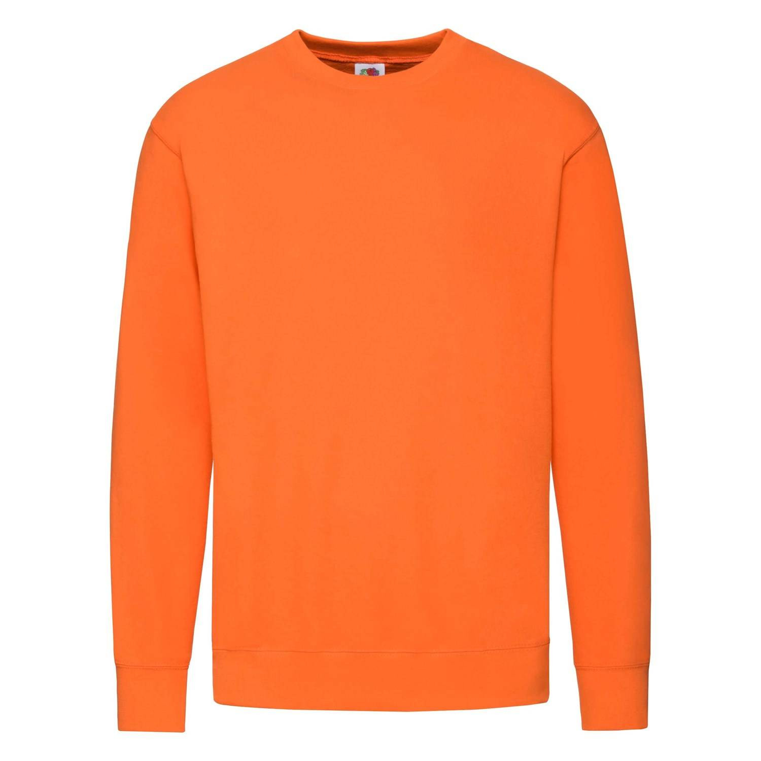 Orange Men&#039;s Sweatshirt Lightweight Set-in-Sweat Sweat Fruit of the Loom