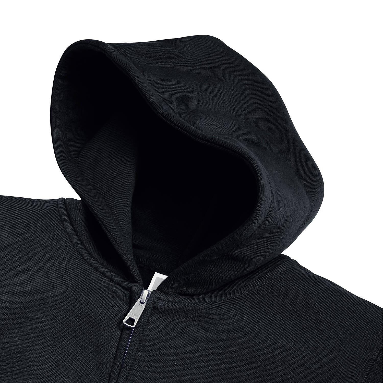 Black children&#039;s sweatshirt with hood and zipper Authentic Russell