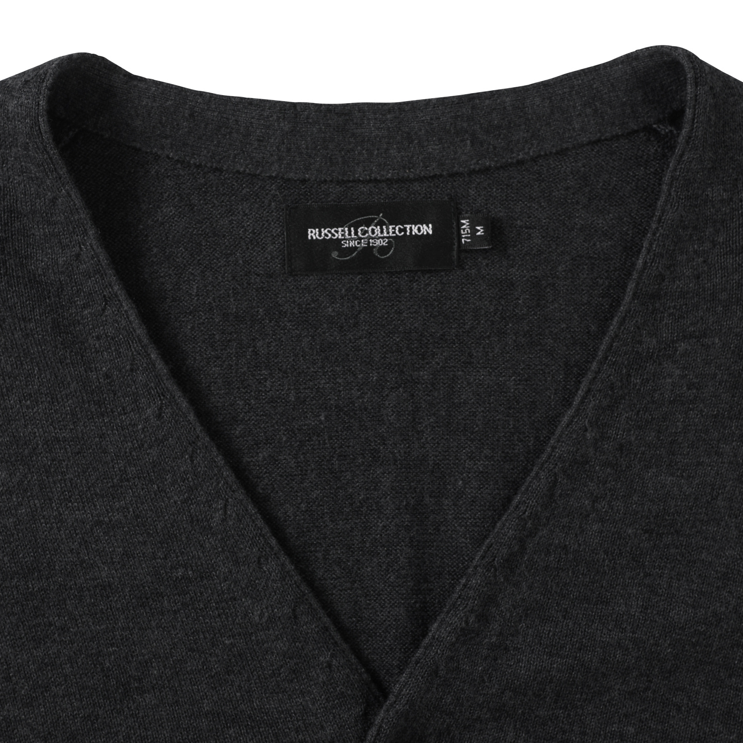 Men&#039;s classic and easy to care for, zipped sweater with neckline V R715M 50/50 50% Cotton 50% acrylic CottonBlend TM weave 12 275g