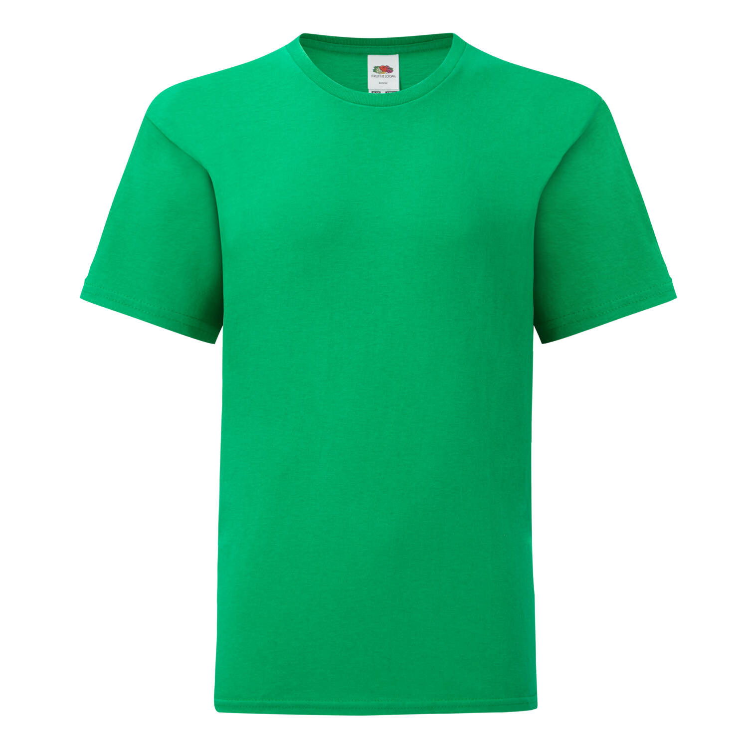 Green children's t-shirt in combed cotton Fruit of the Loom