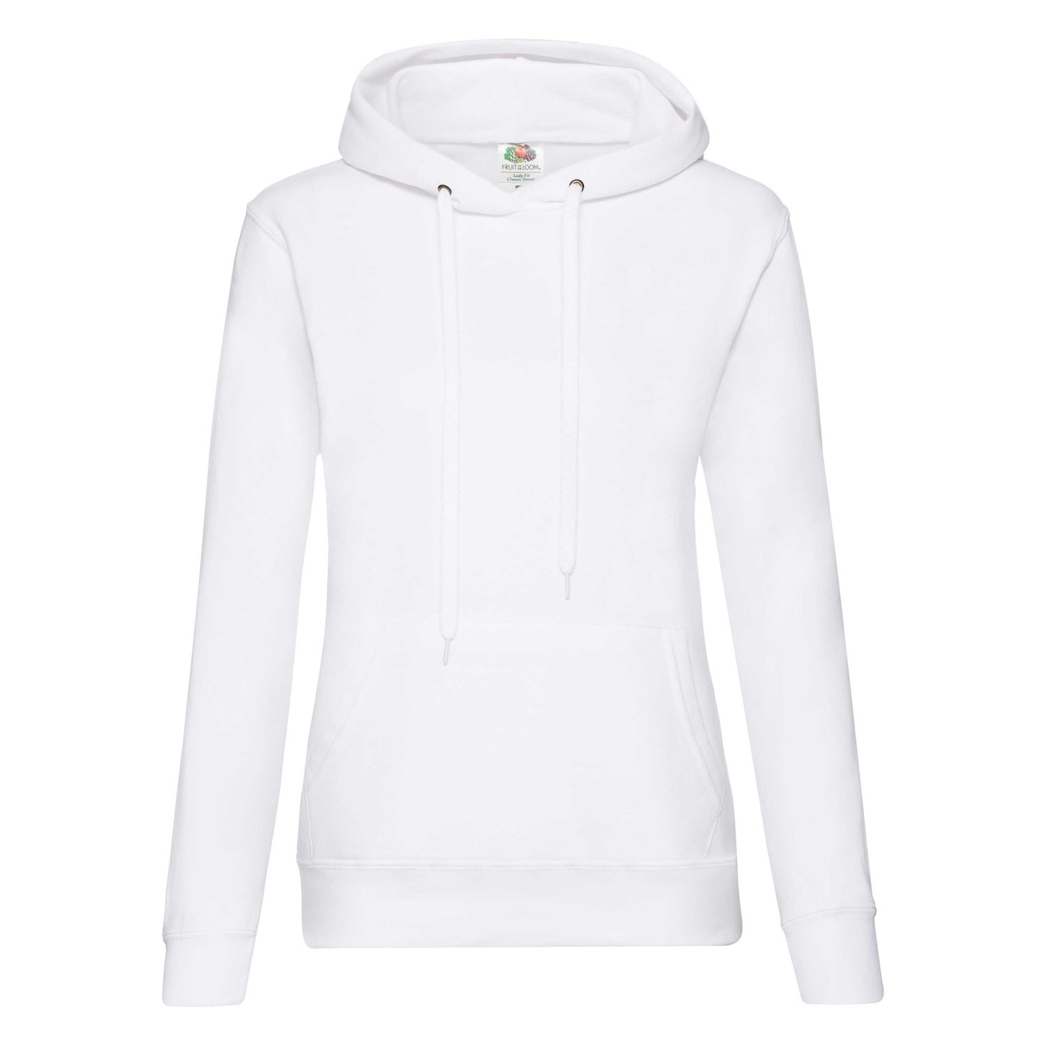 Biała bluza z kapturem Hooded Sweat Fruit of the Loom