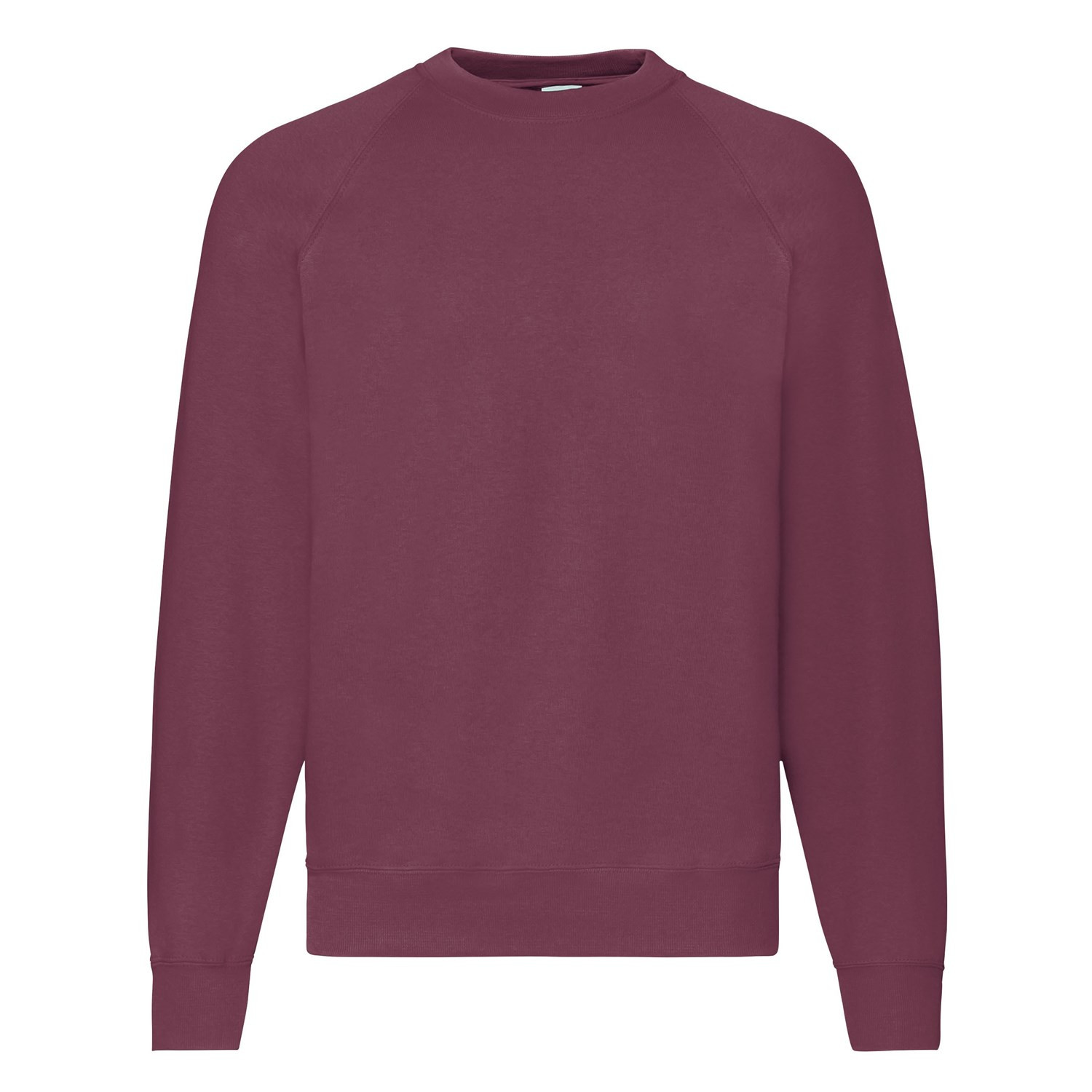 Burgundowa bluza męska Raglan Sweat Fruit of the Loom