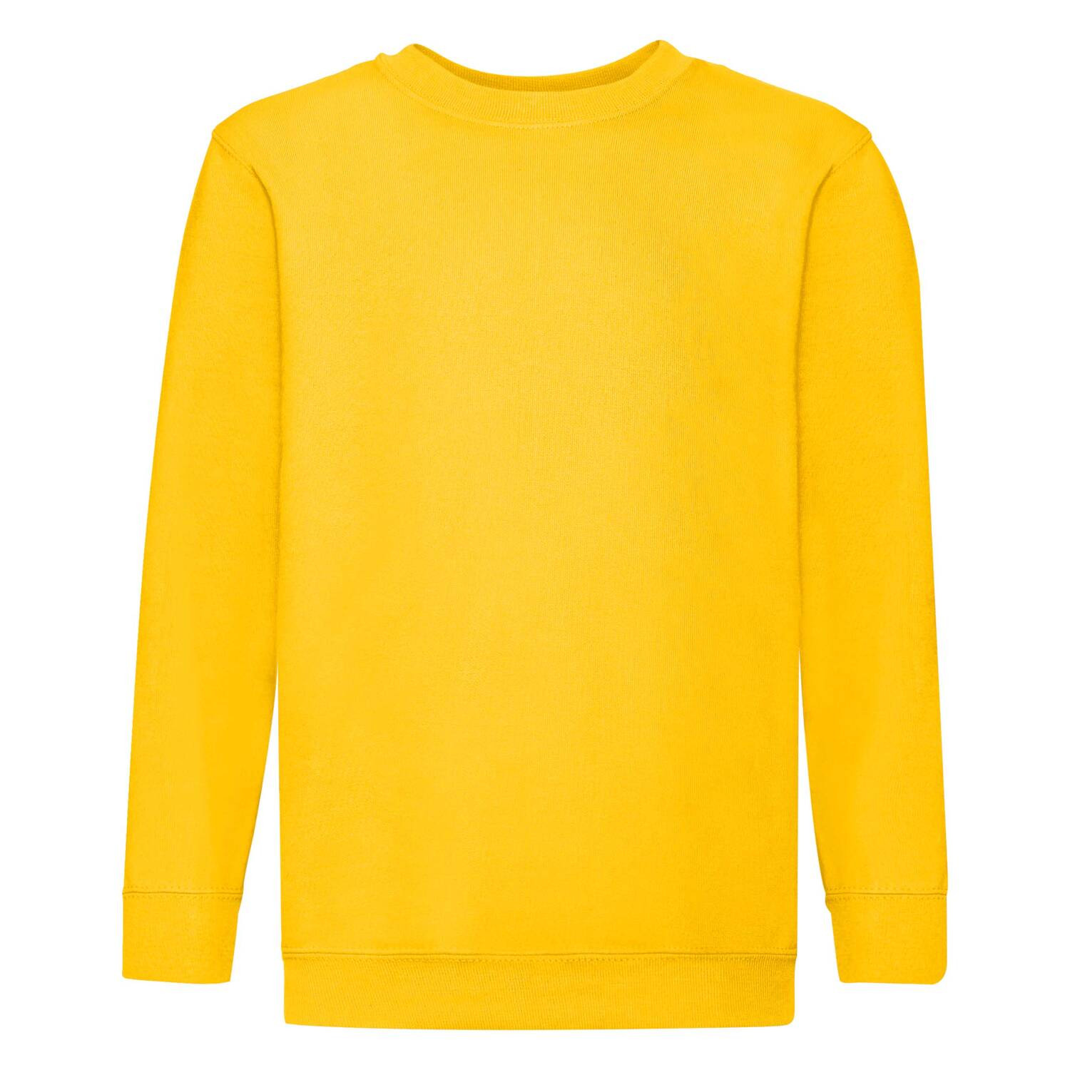 Żółta bluza dziecięca Set-In Sweat Fruit of the Loom