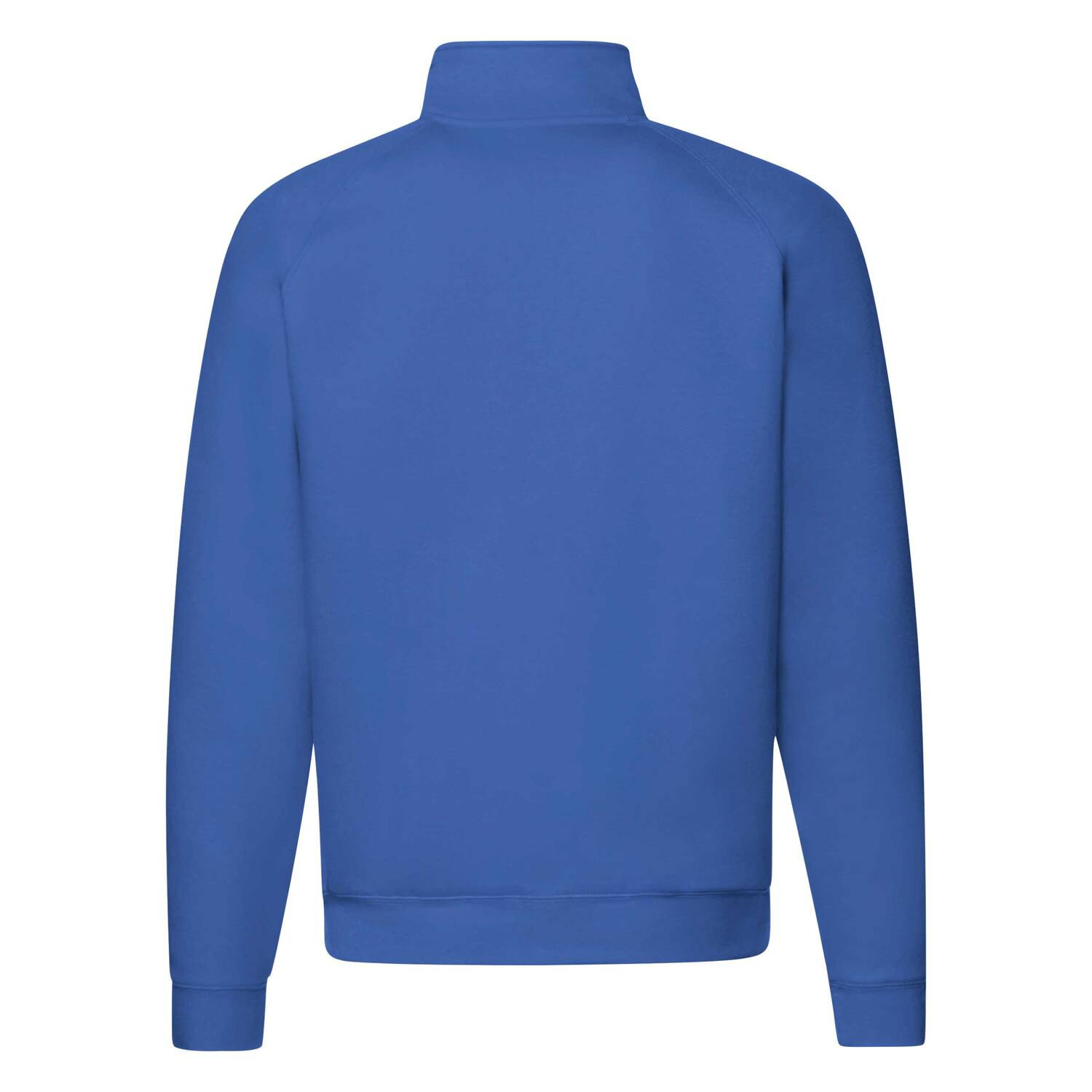 Blue Men&#039;s Sweatshirt Zip Neck Sweat Fruit of the Loom