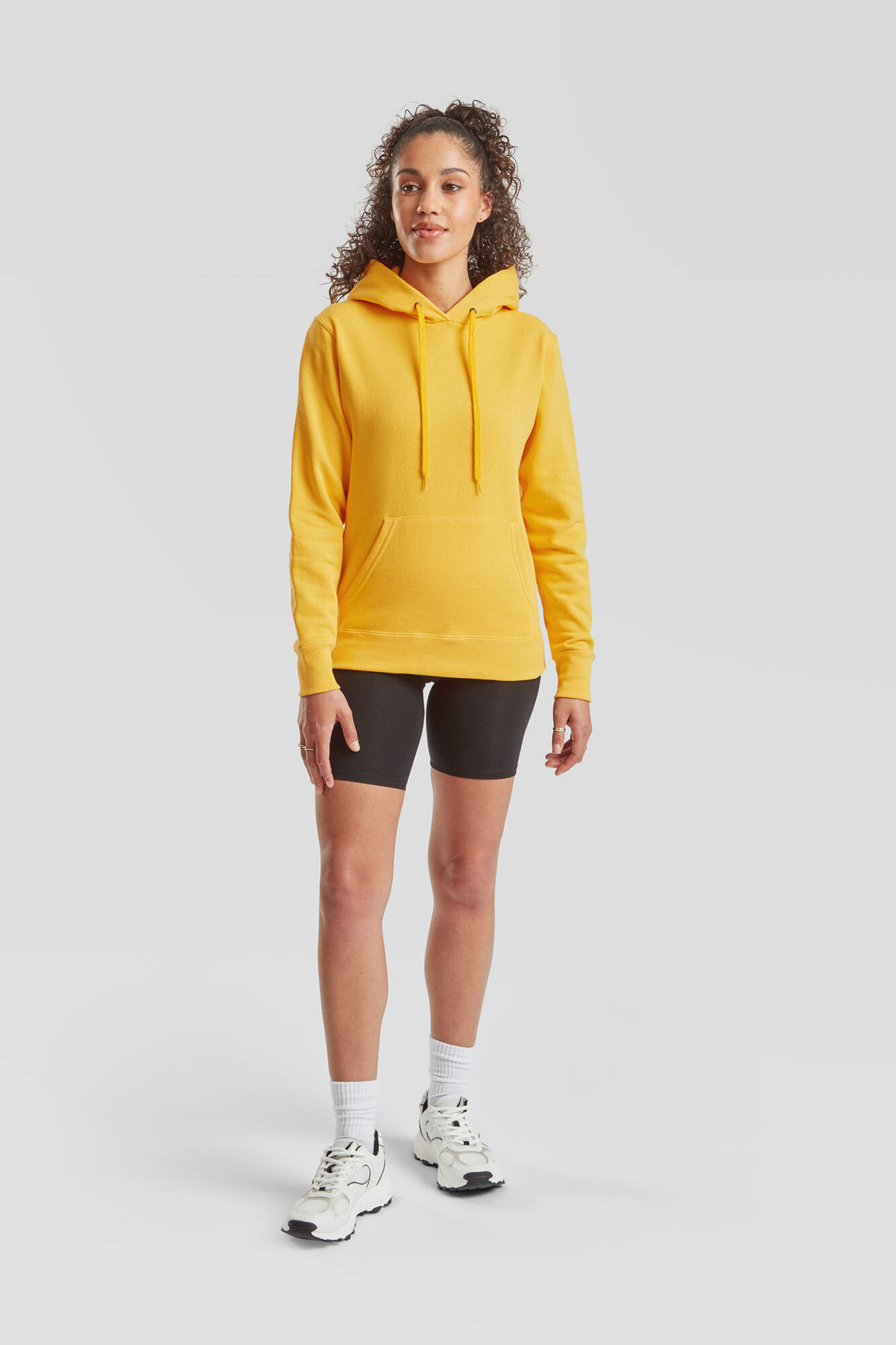 Żółta Błękitna bluza z kapturem Hooded Sweat Fruit of the Loom