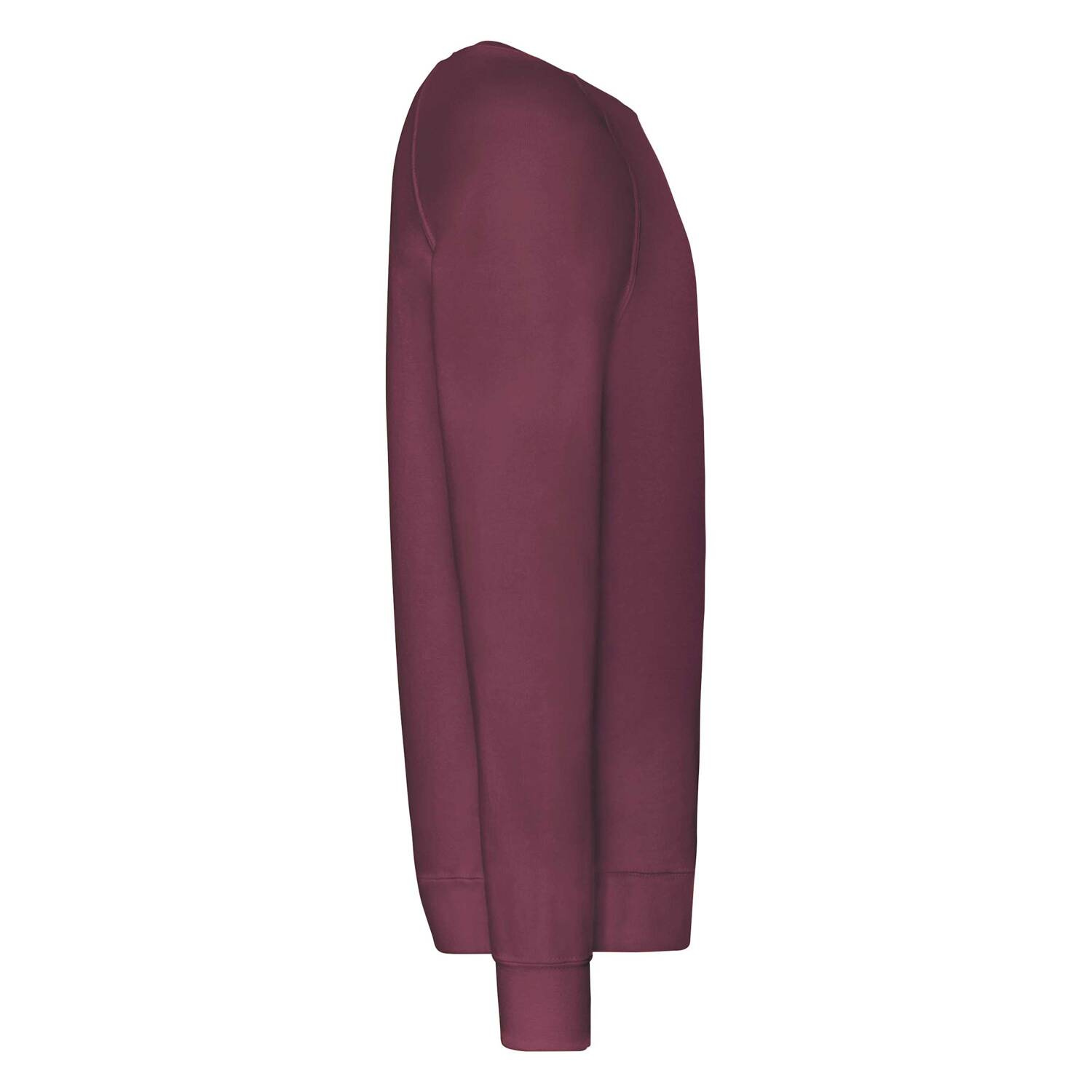 Burgundy men&#039;s sweatshirt Lightweight Raglan Sweat Fruit of the Loom