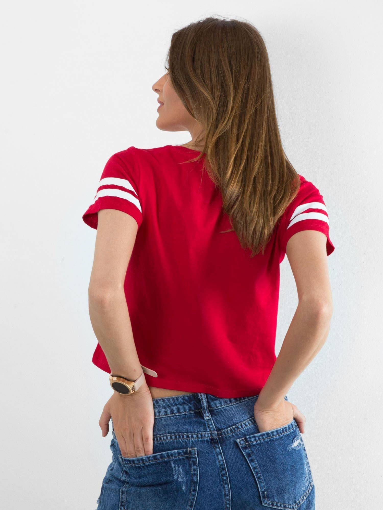 T-shirt red Yups amu0538. R24