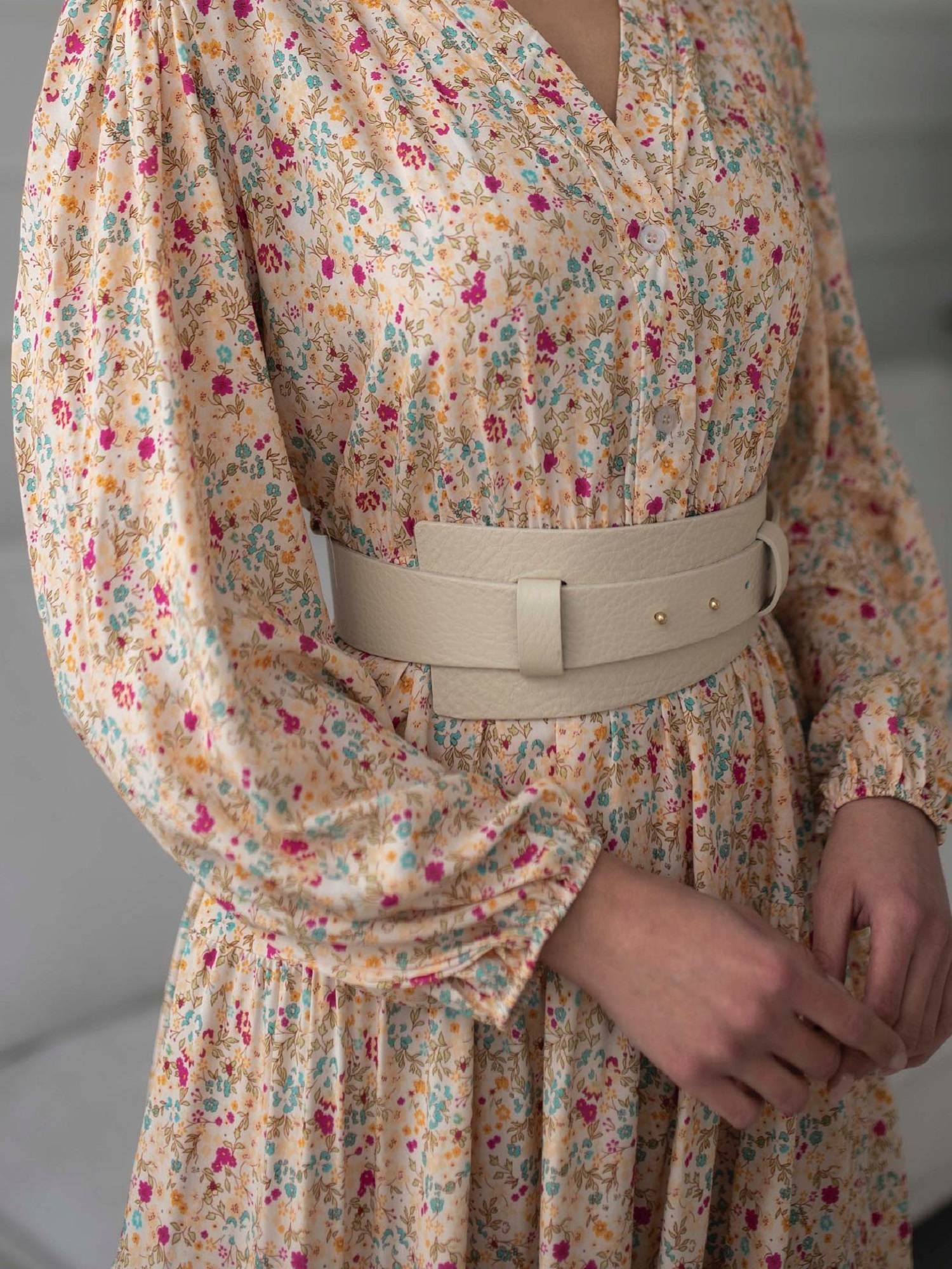 Dress ecru LeMonada cxp1102.ecru