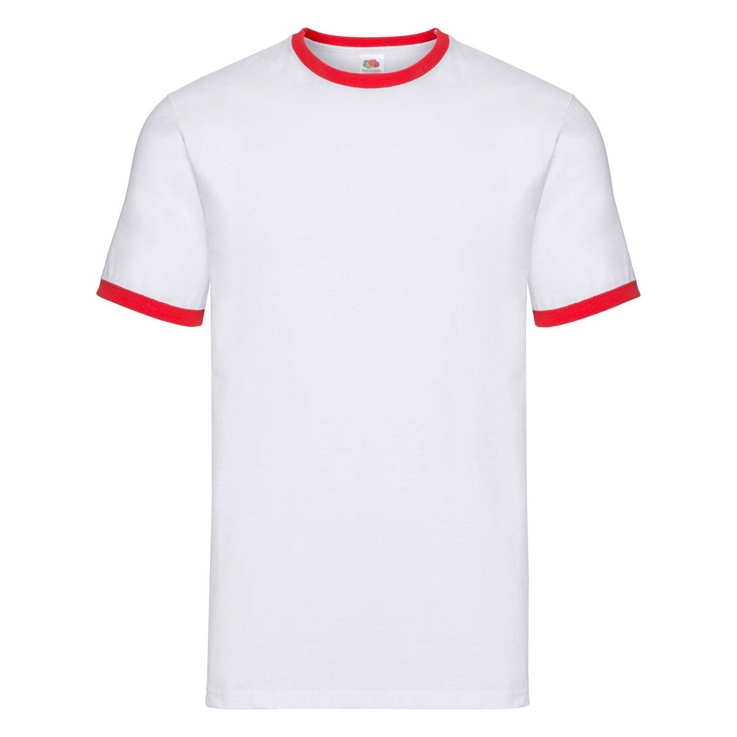 White T-shirt Ringer Fruit of the Loom