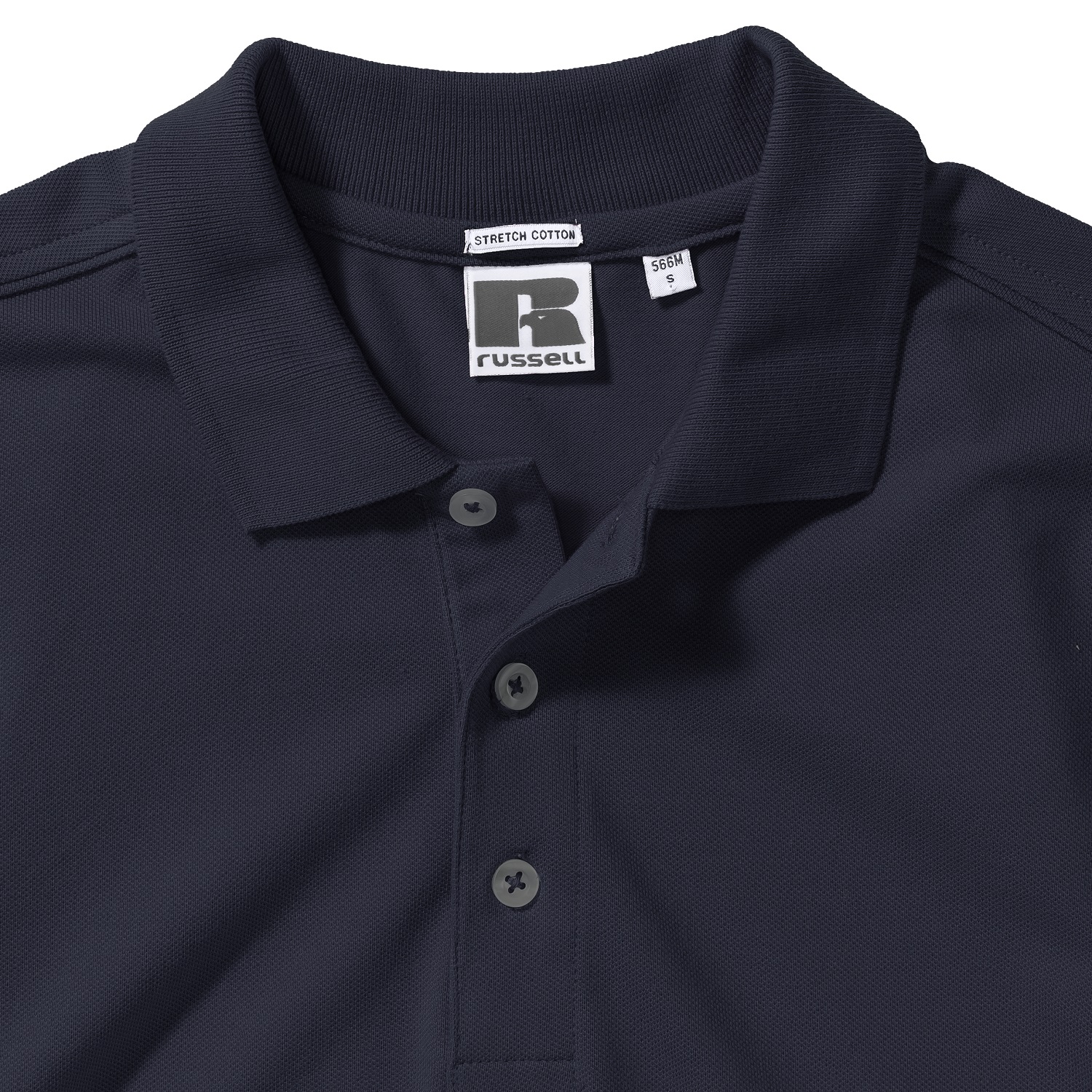 Men's T-shirt Stretch Polo R566M 95% smooth cotton ring-spun 5% Lycra 205g/210g