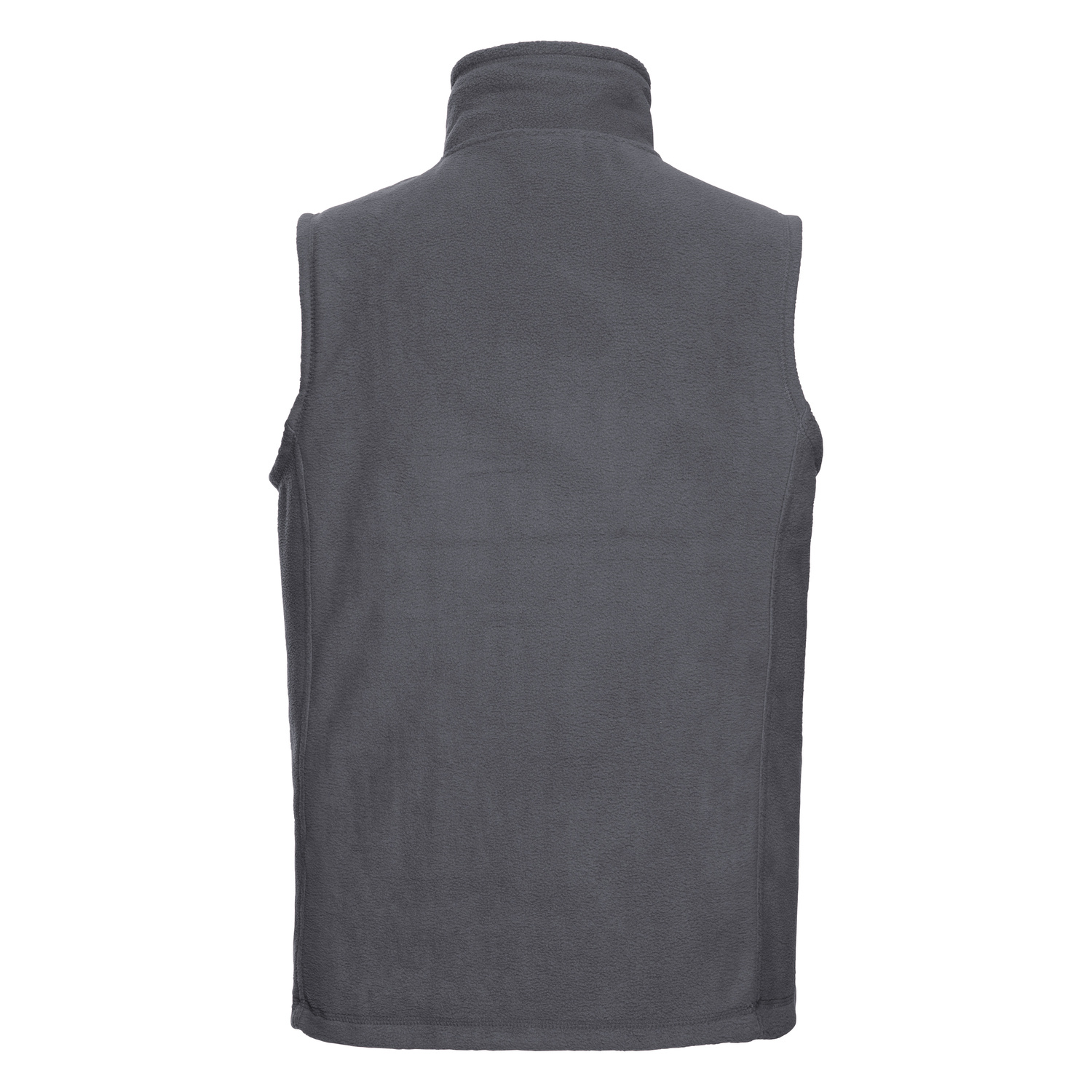 Men&#039;s grey fleece vest pill-free fleece Russell